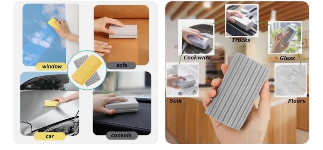 6Pcs Damp Duster Dust Sponge, - photo 4