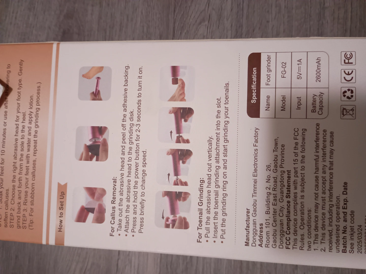 AW Rose Foot Grinder - Callus Remover - photo 2