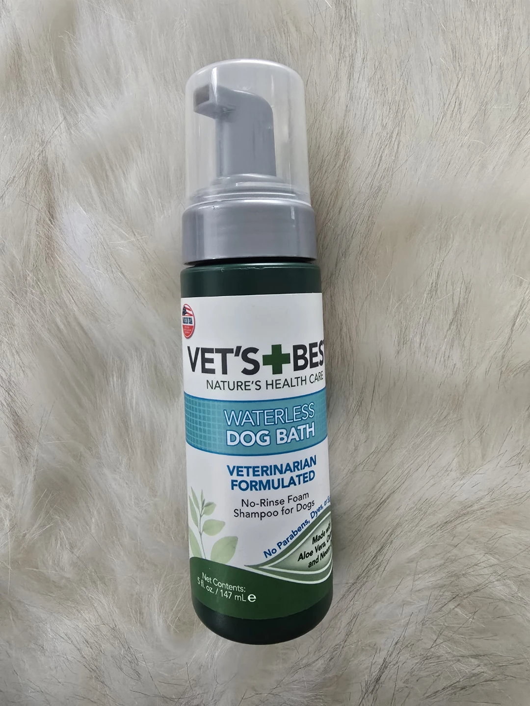 Vet's+Best Waterless Dog Bath Foam Shampoo 147 mL