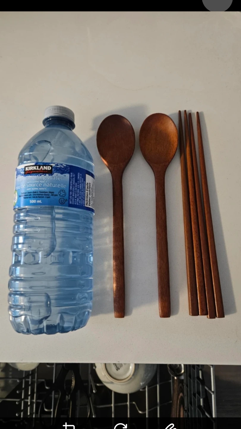🥢 Korean Small Wooden Spoons & Chopsticks Set - photo 2
