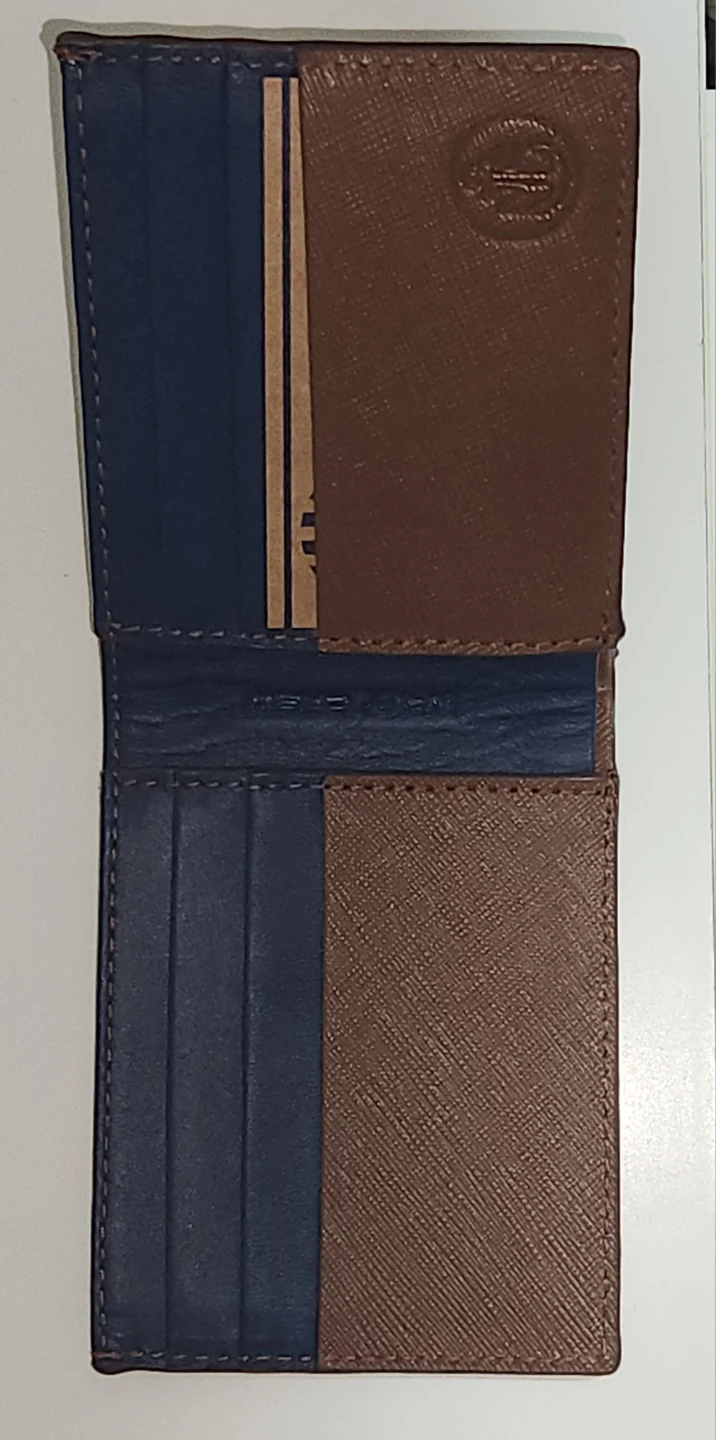 Navy Crew Brown Bifold Wallet - photo 2