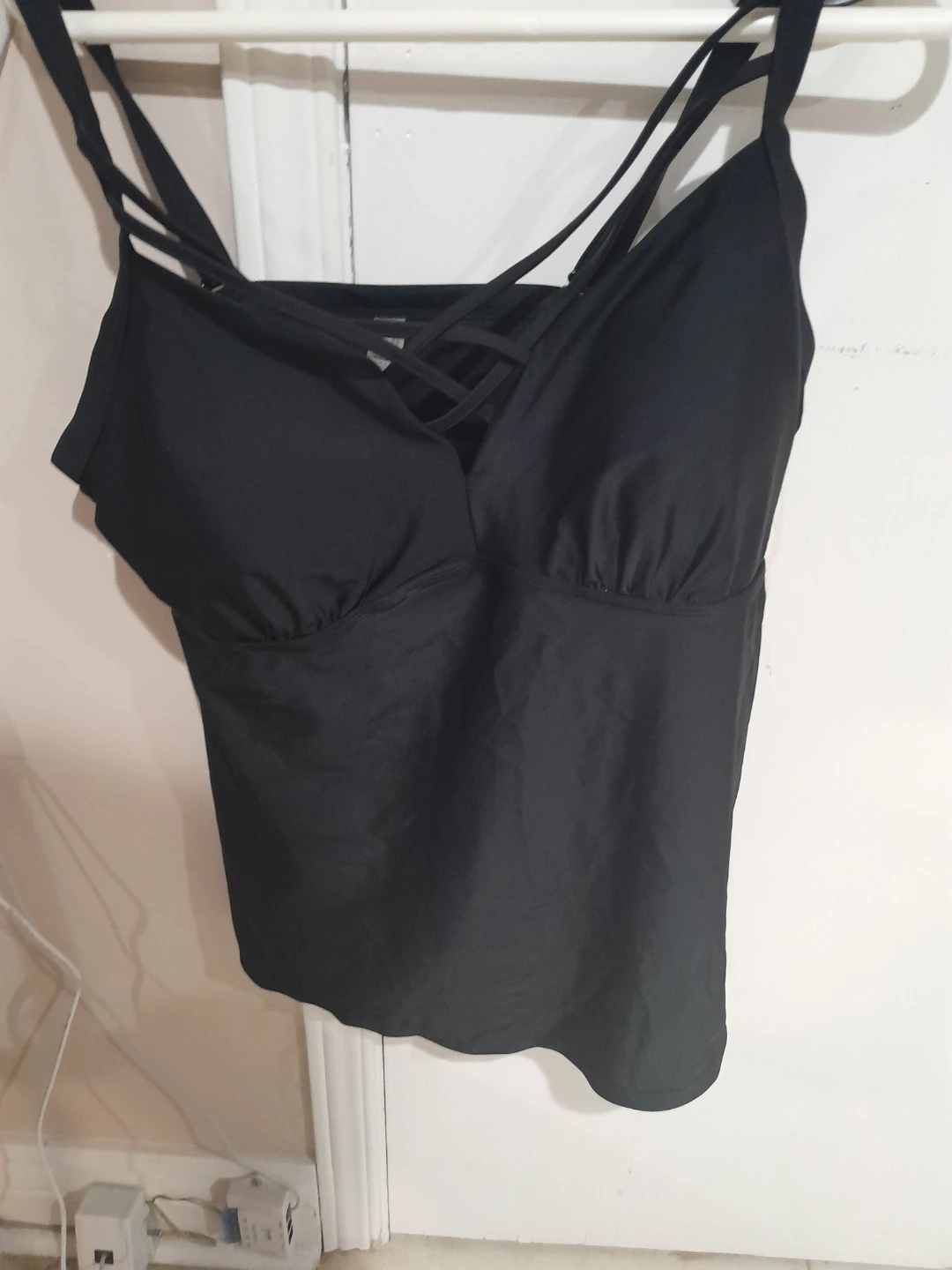 Cactus Black Swimsuit Tankini Top - Size 1X