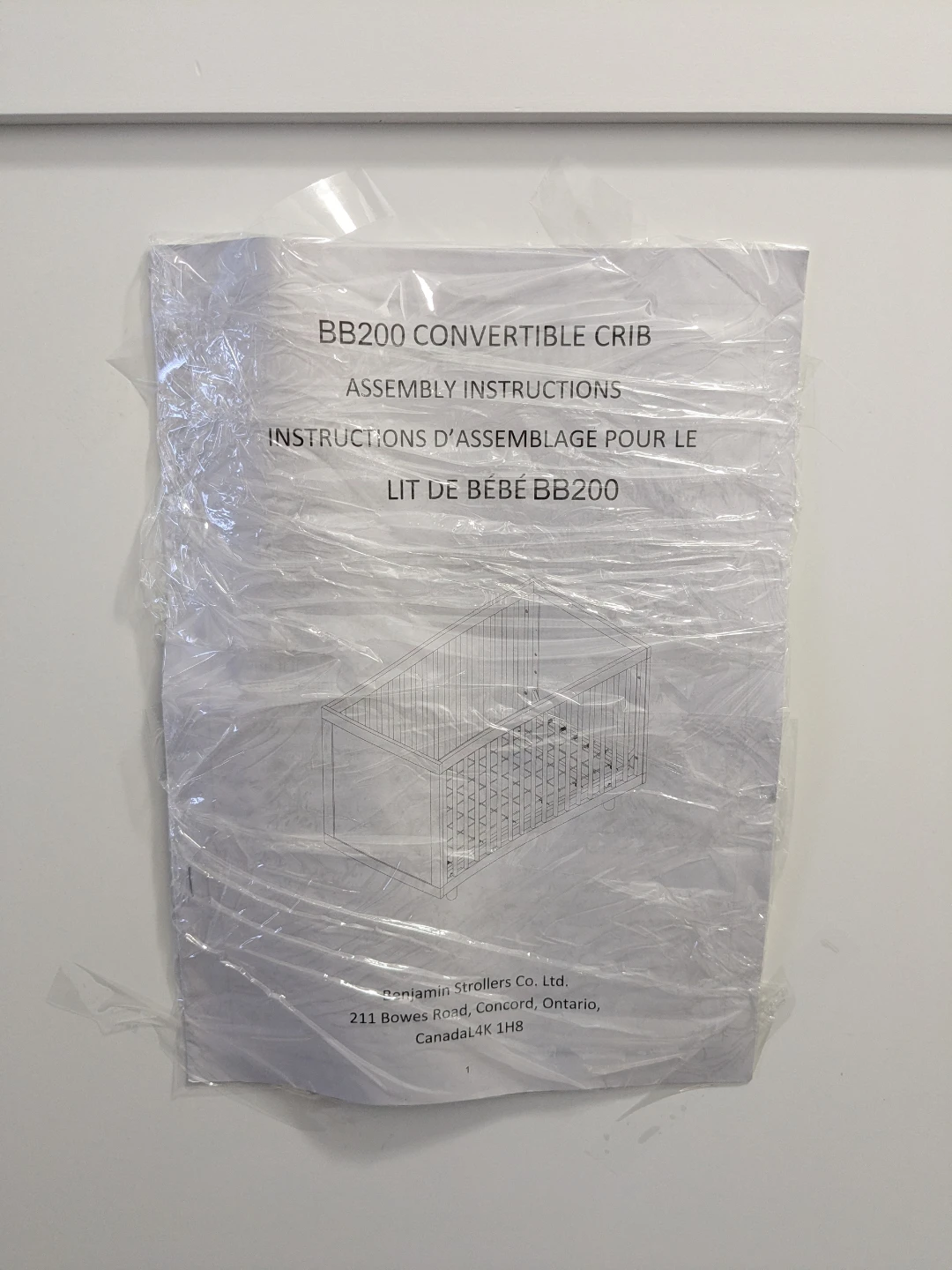 Convertible Crib BB200. Assembly instructions included. - photo 3