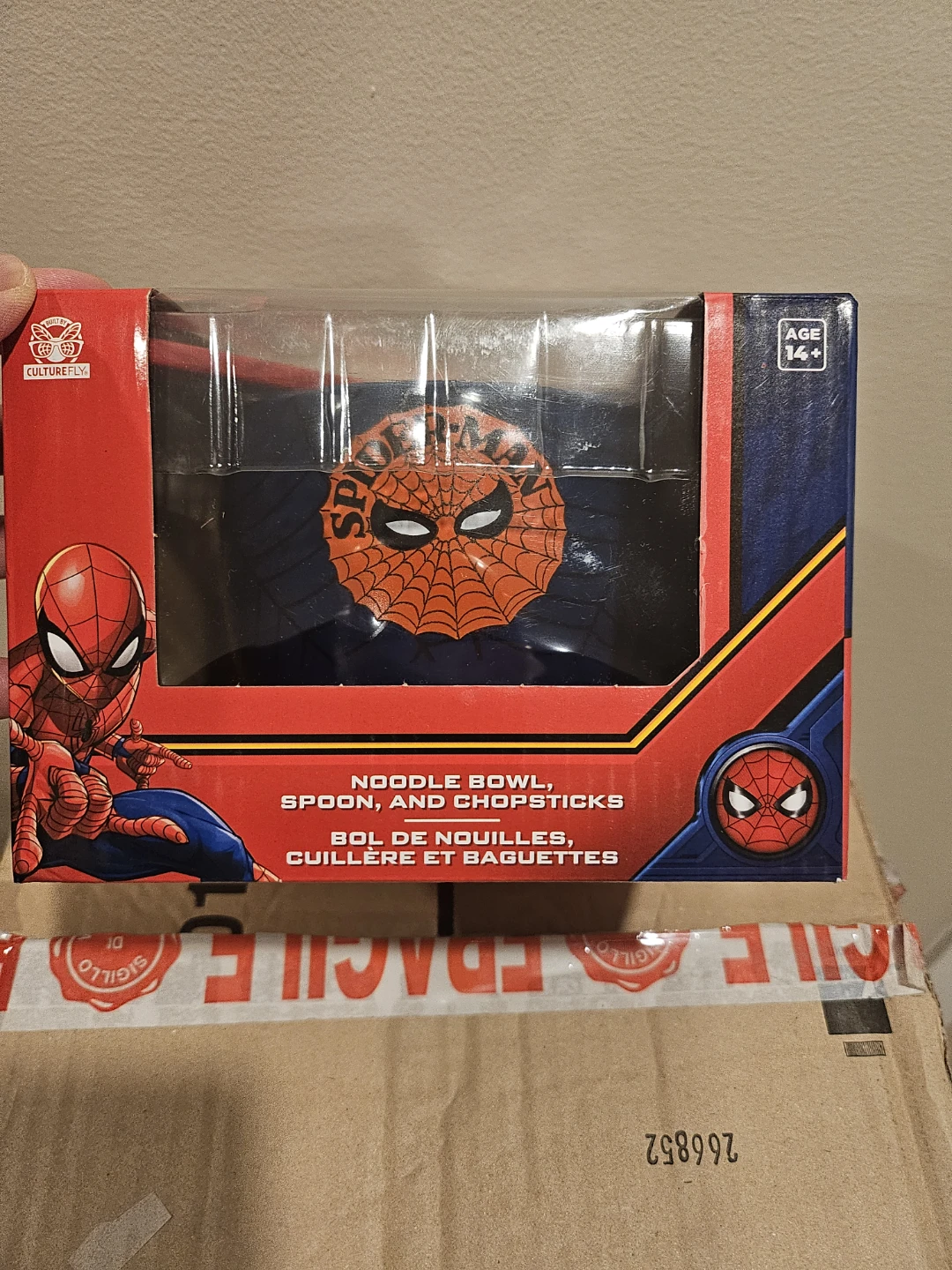 Marvel Spider-Man Noodle Bowl Set - New!
