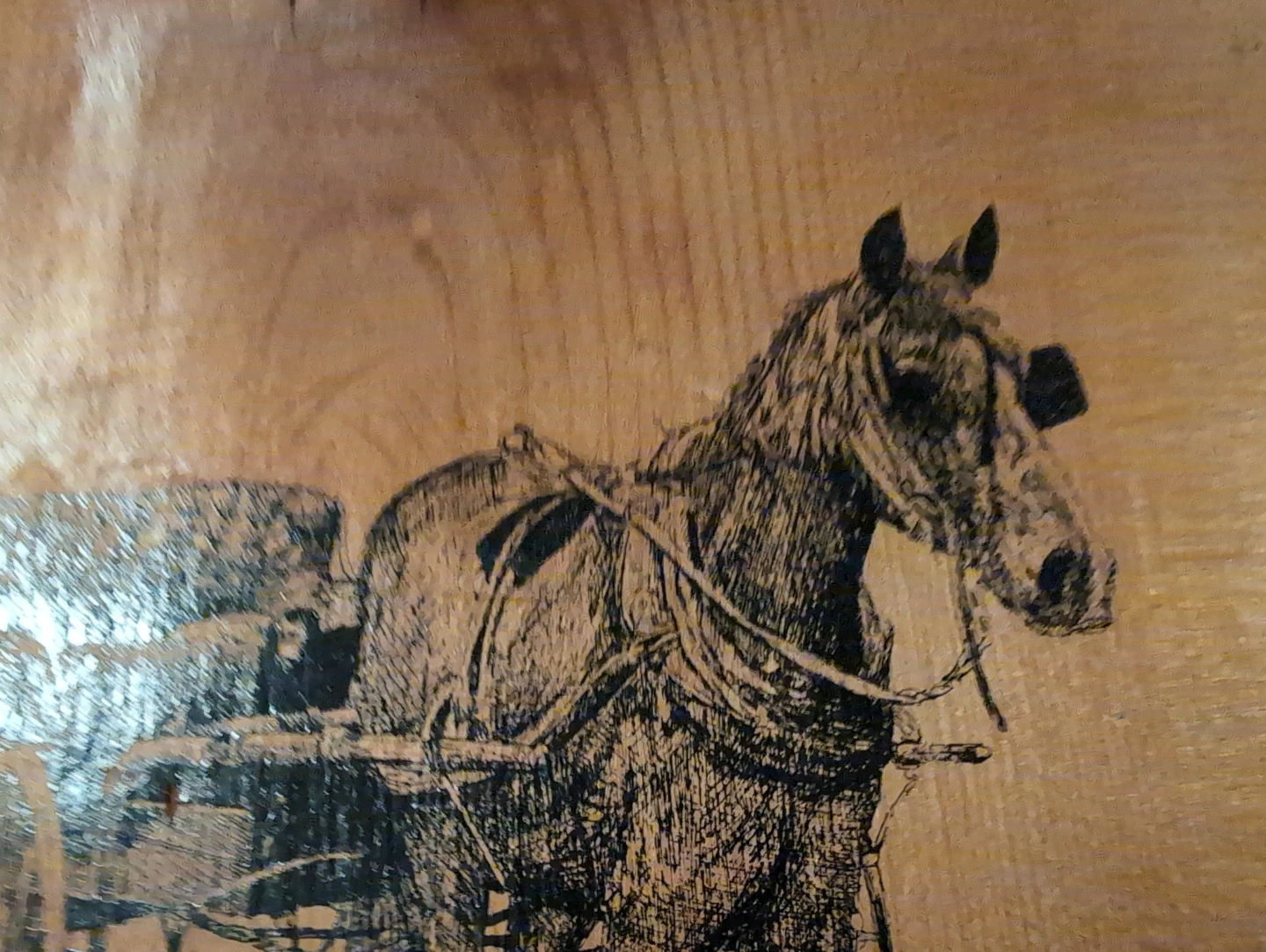 Horse Drawn Carriage Wood Art by Colin R. Campbell - photo 4