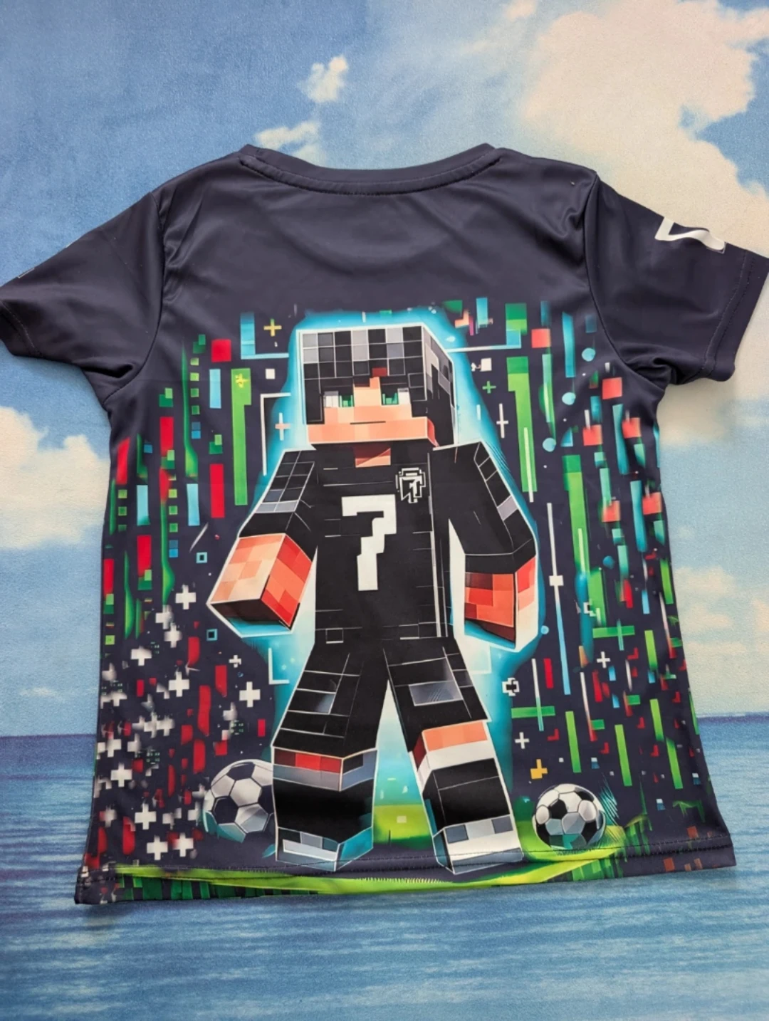 7-8Y Minecraft styled soft T-Shirt - photo 3