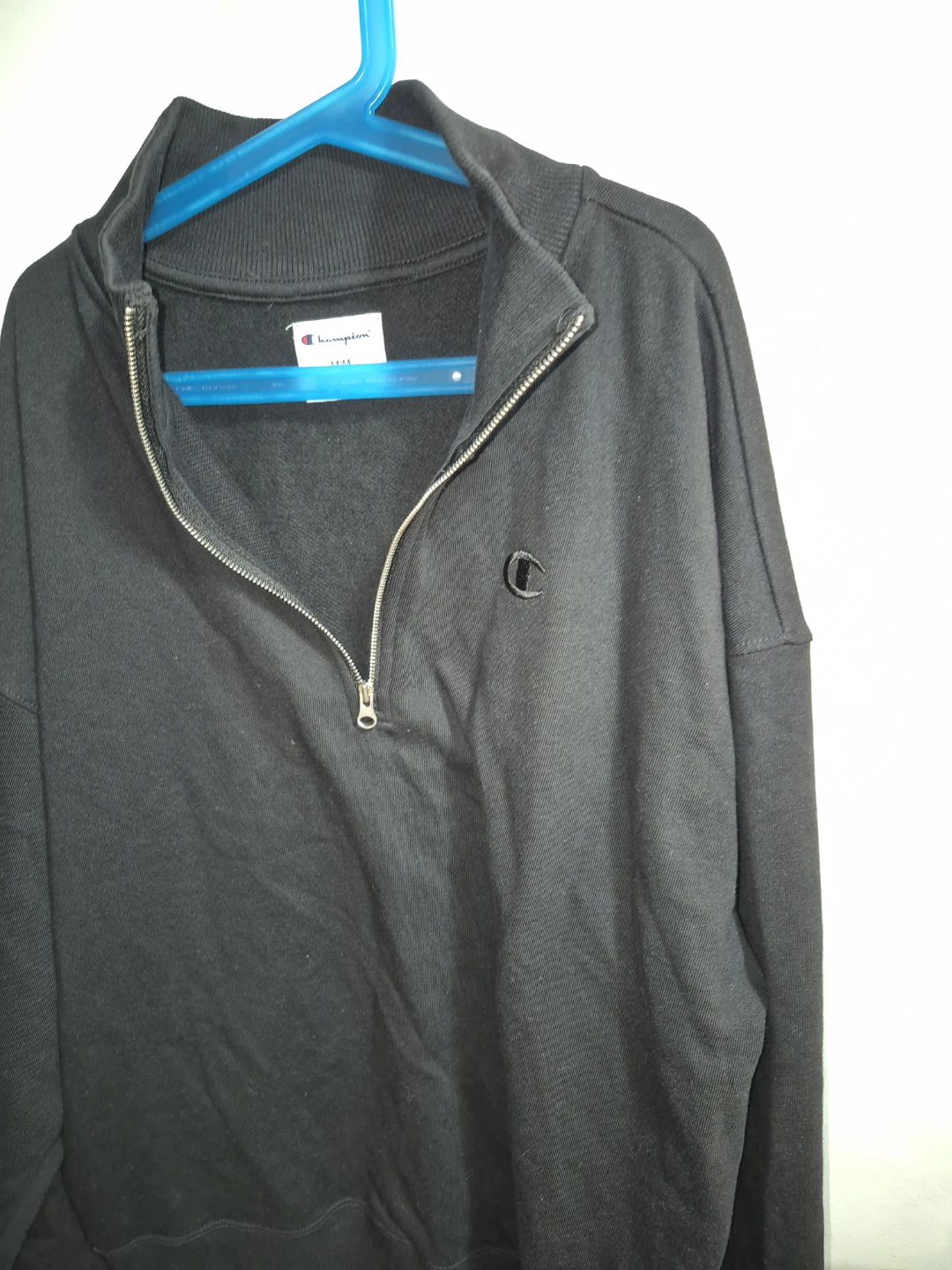 Champion Black 1/4 Zip Pullover - Size M - photo 2