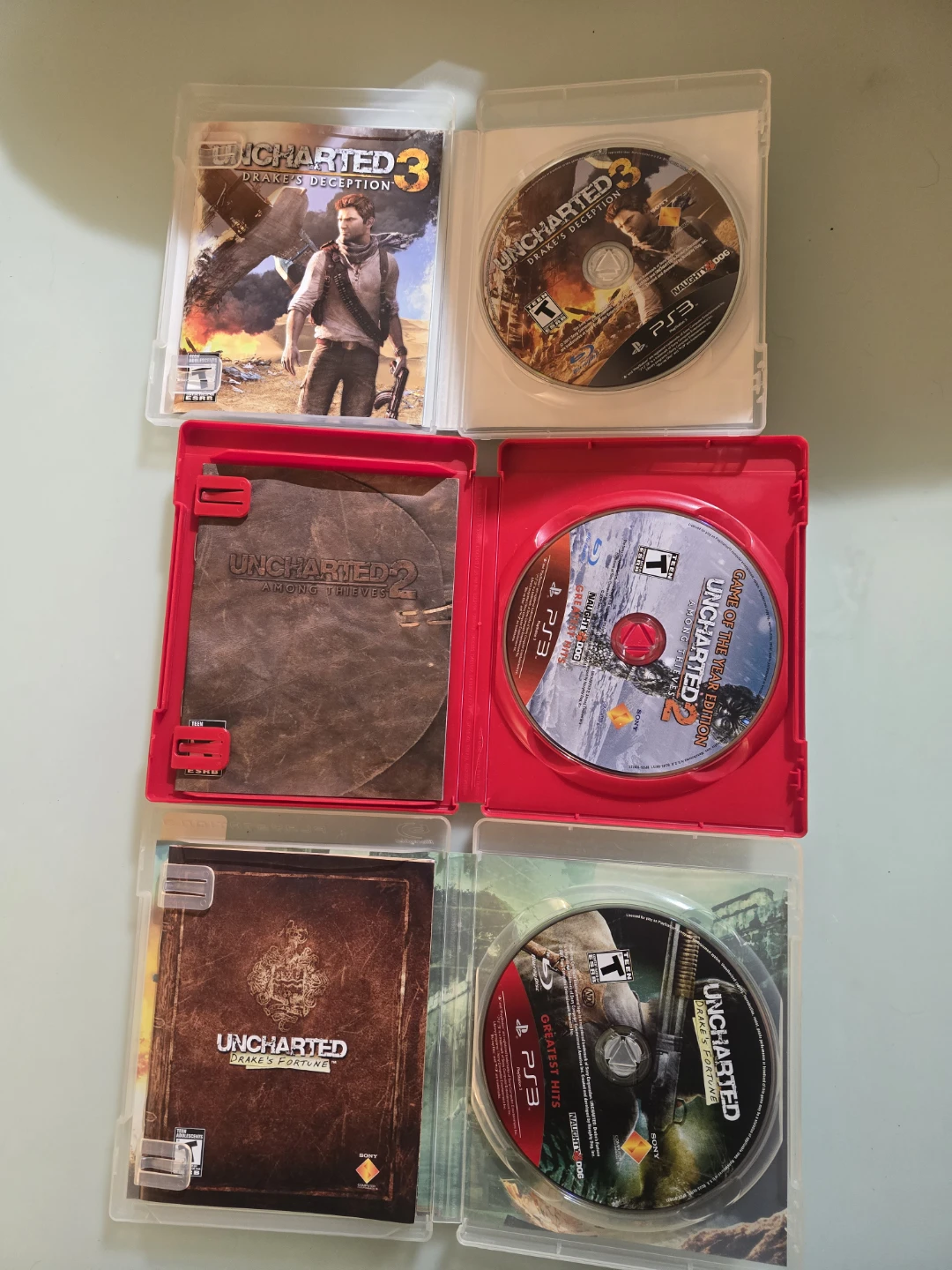 Uncharted PS3 Games - Drake's Fortune, Among Thieves, Deception - photo 3