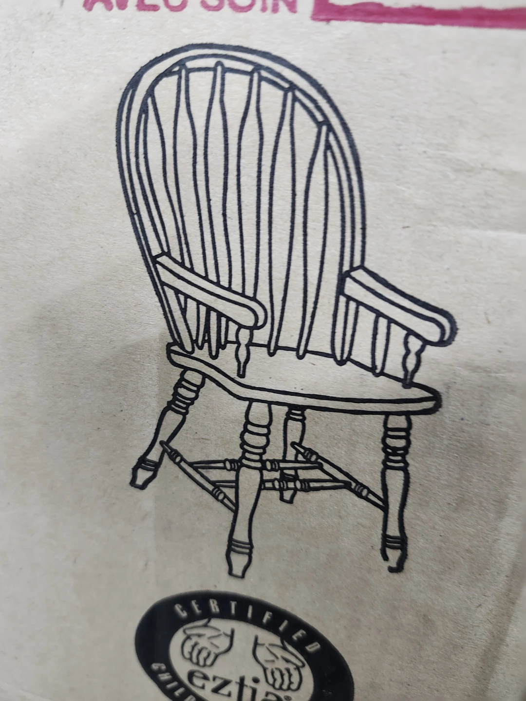 6 new chairs All Natural Windsor Style  per 2 boxes - photo 2