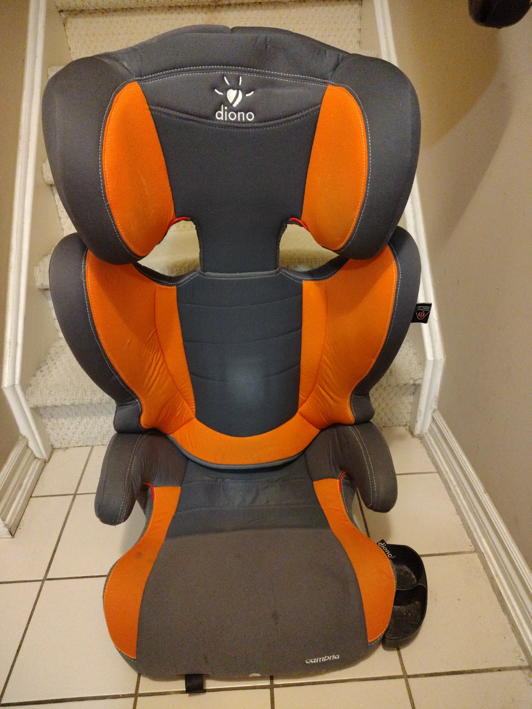 Diono Cambria Booster Seat - Orange & Grey - photo 5