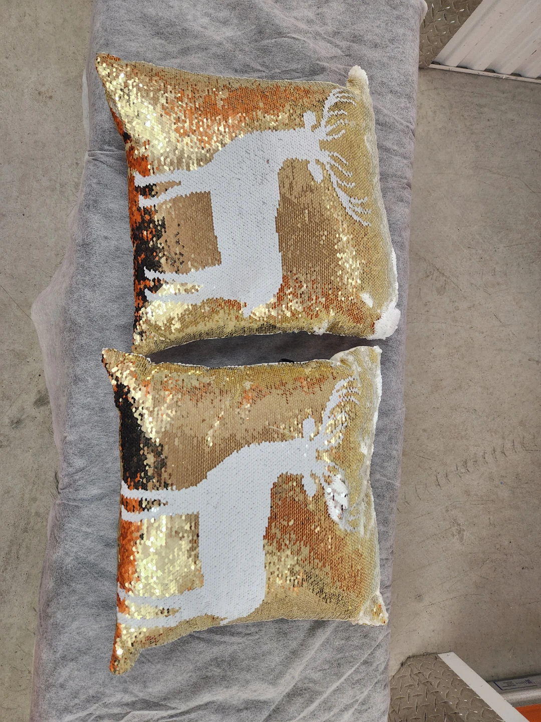 Set of 2 Sequin Throw Pillows