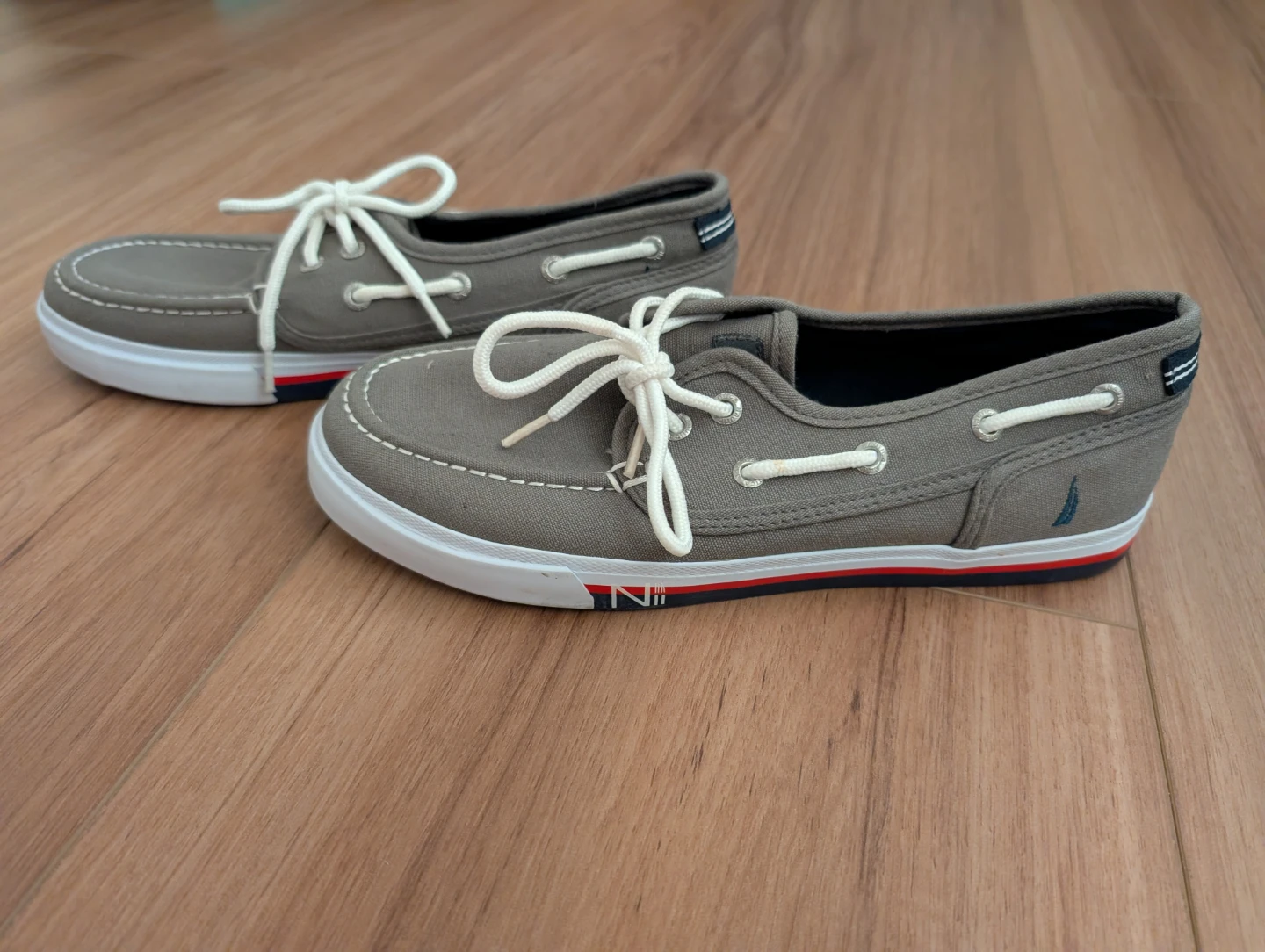 Nautica Grey Canvas Boat Shoes - photo 2