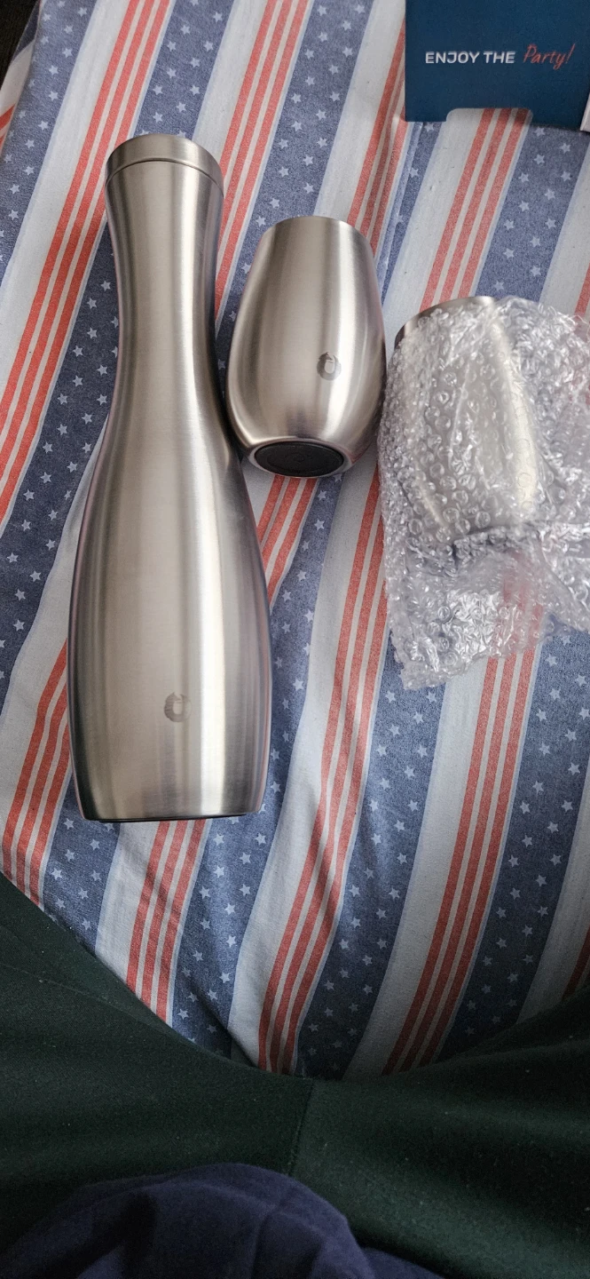 Wine glass Stainless Steel Carafe and Tumbler Set - photo 3