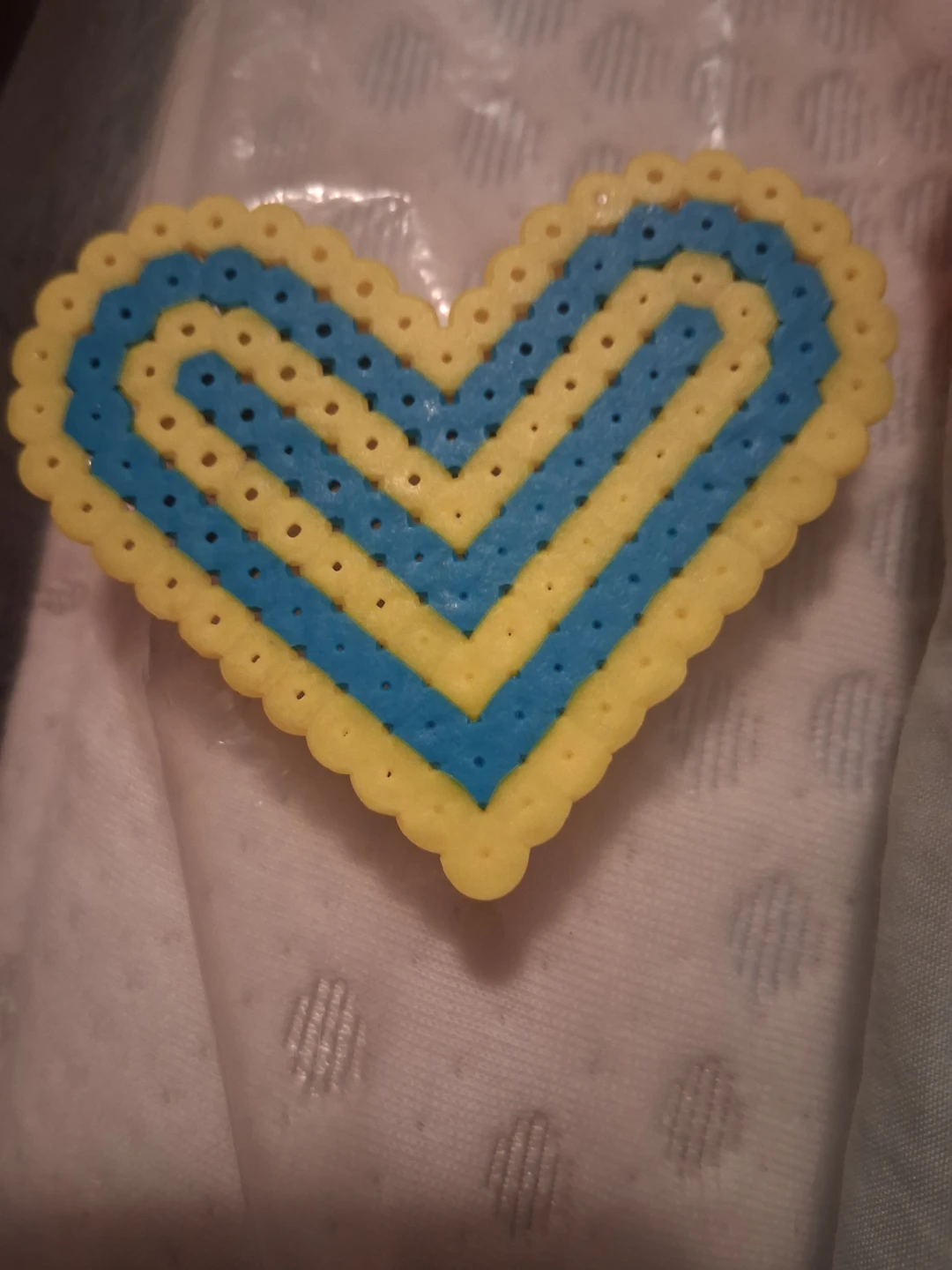 Heart Shaped Perler Bead Art