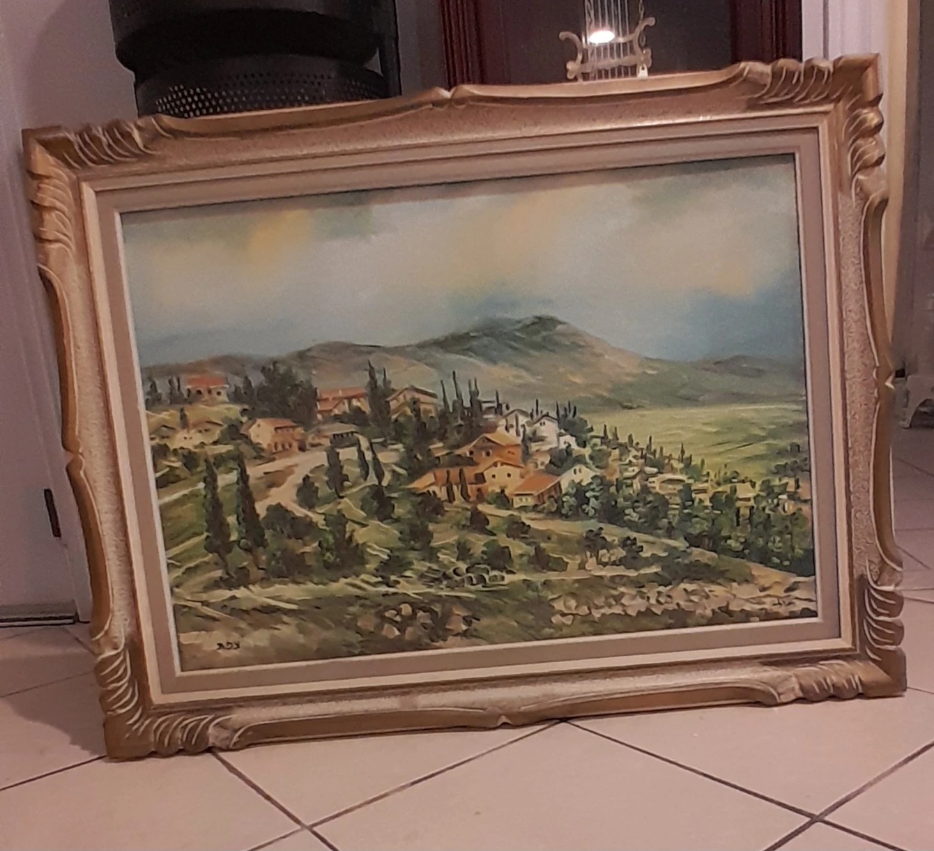 Framed Landscape Painting from Gainsborough Art Gallery