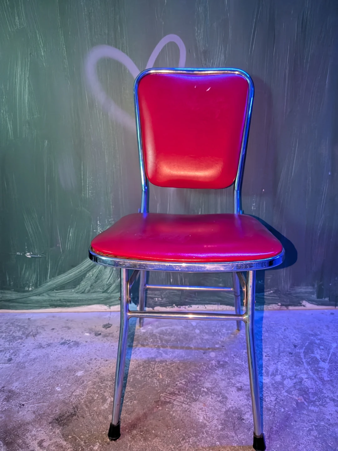 Red Retro Kitchen Chair