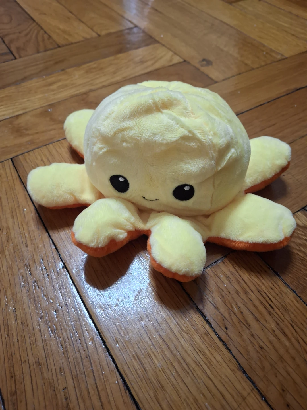 Reversible Octopus Plush Toy - Yellow/Orange & Pink/Blue - photo 2