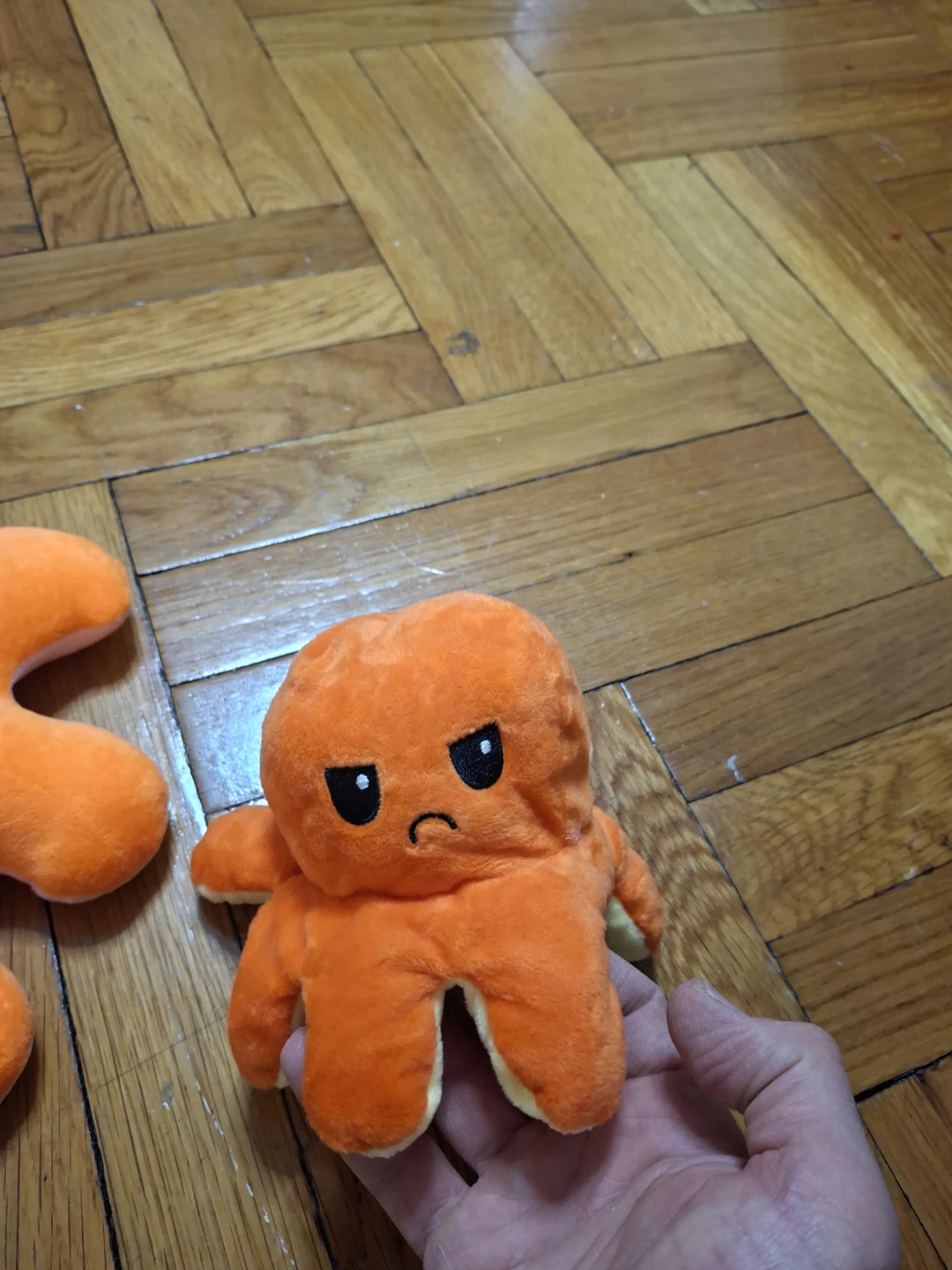 Reversible Octopus Plush Toy - Yellow/Orange & Pink/Blue - photo 4
