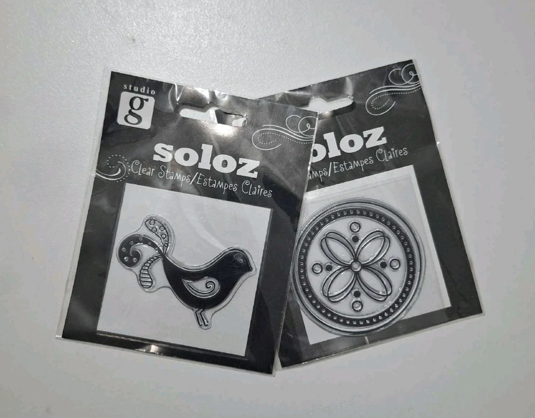 Studio G Soloz Clear Stamps - Bird & Flower