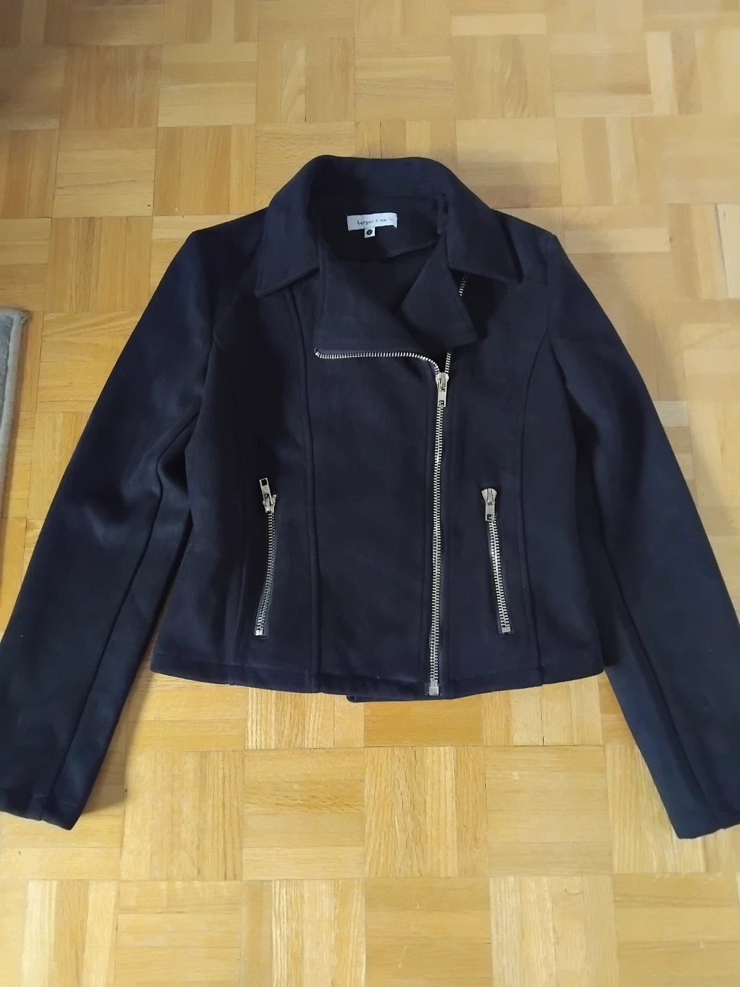 New Black suede like Jacket