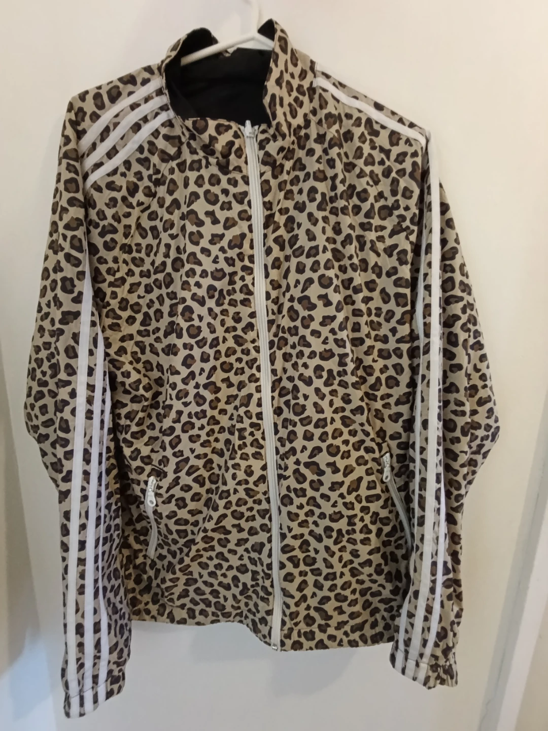 Adidas Originals Reversible Track Jacket Leopard Print Black