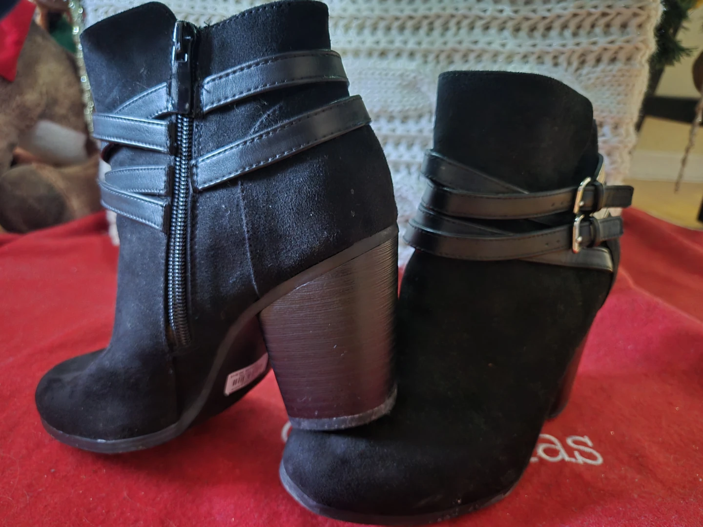 Black Torrid Ankle Boots with Straps, Size 7W - photo 2