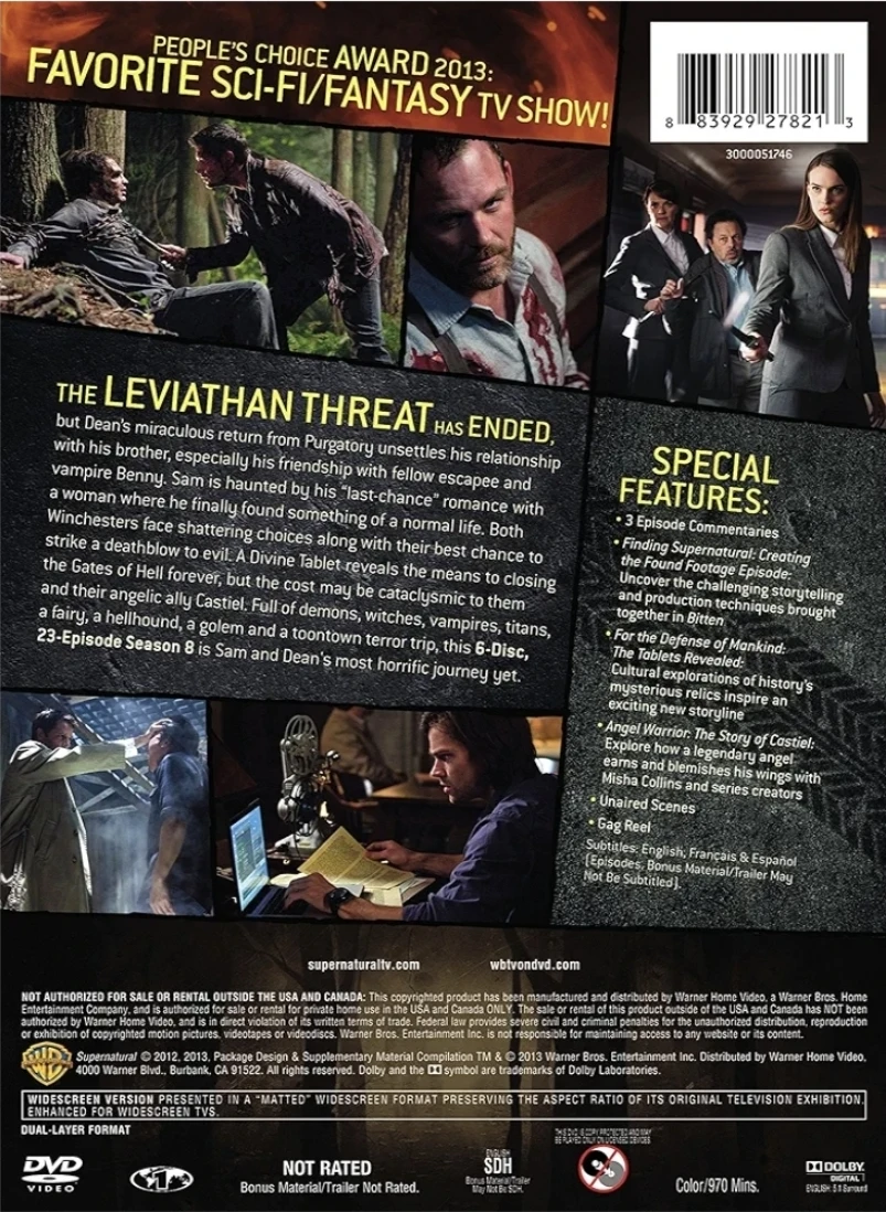 🥕Supernatural: The Complete Eighth Season DVD - photo 3