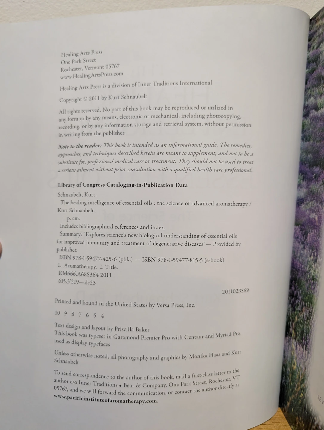 The Healing Intelligence of Essential Oils Book - photo 3