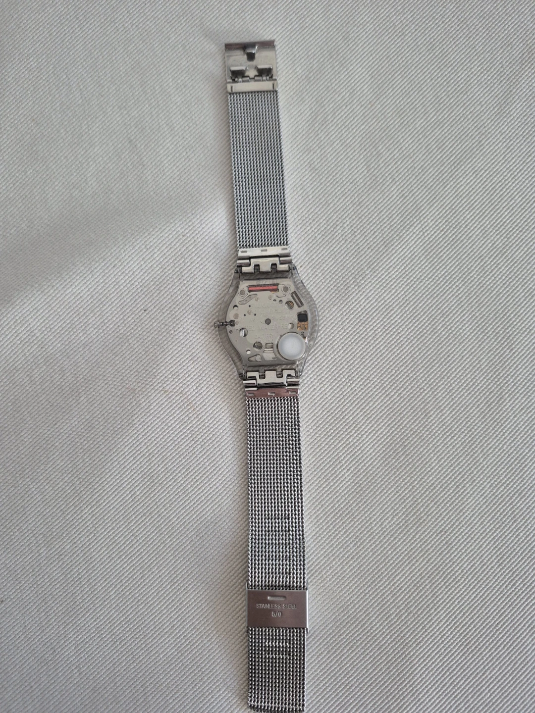 Swatch Watch with Stainless Steel Band