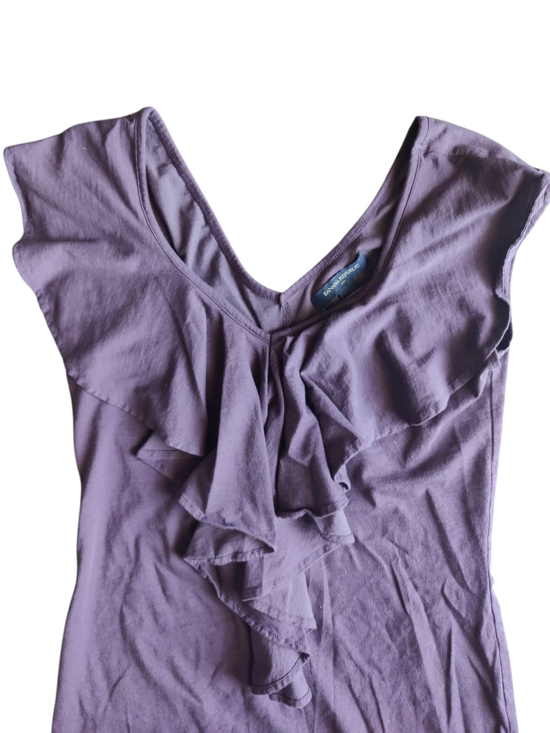 NWOT Banana Republic Purple Ruffle Dress Size XS - photo 2