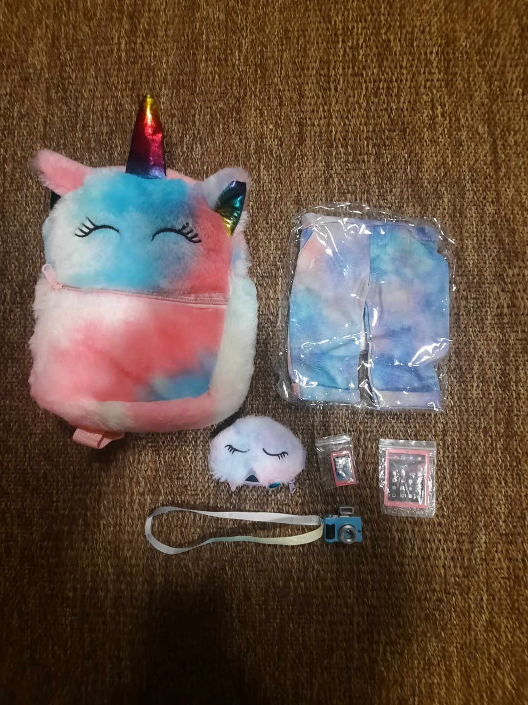 Unicorn Plush Backpack with Accessories