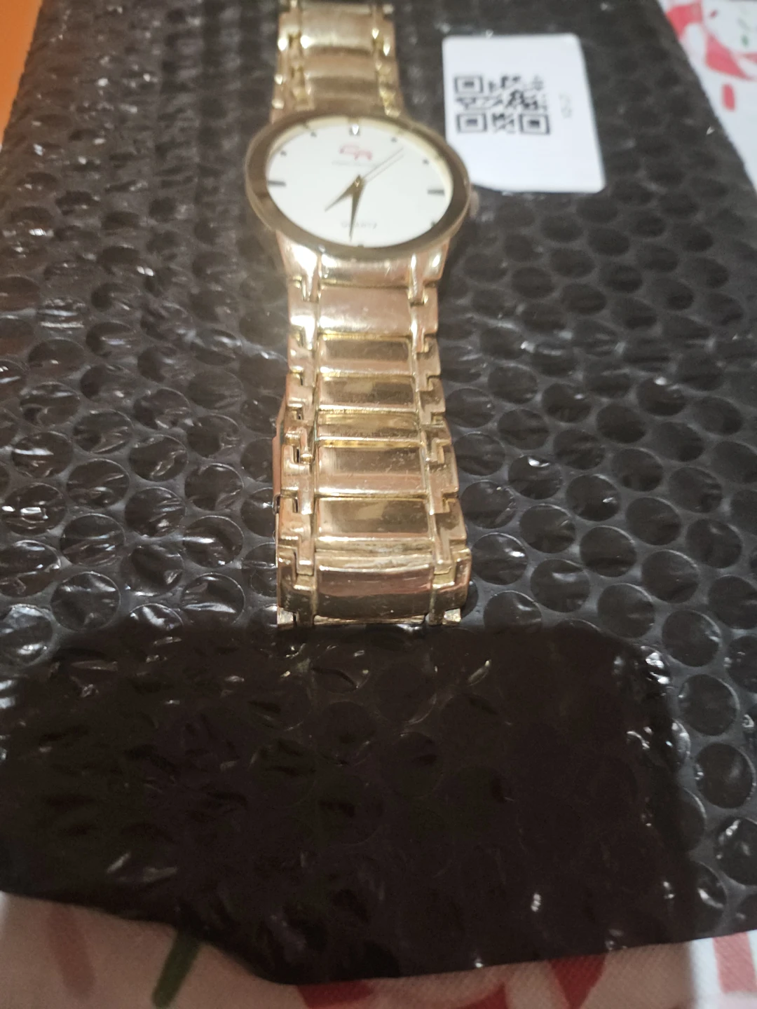Charles Raymond Quartz Gold Watch