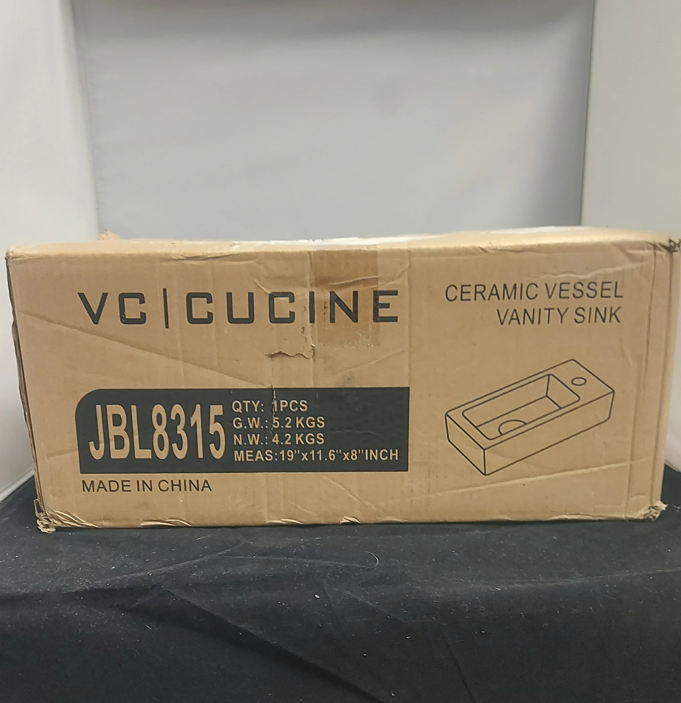 VCI Cucine JBL8315 Ceramic Vessel Vanity Sink - New