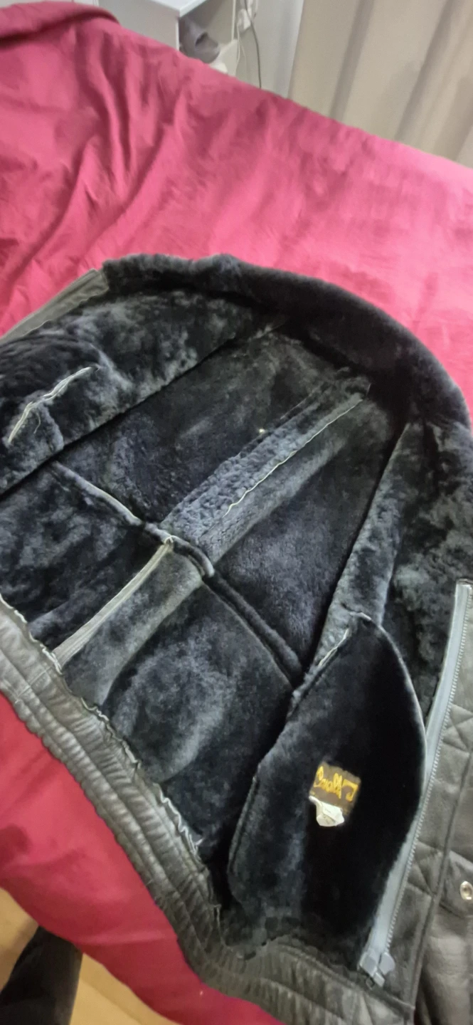Cavalli Black Leather Jacket, Size M - photo 2