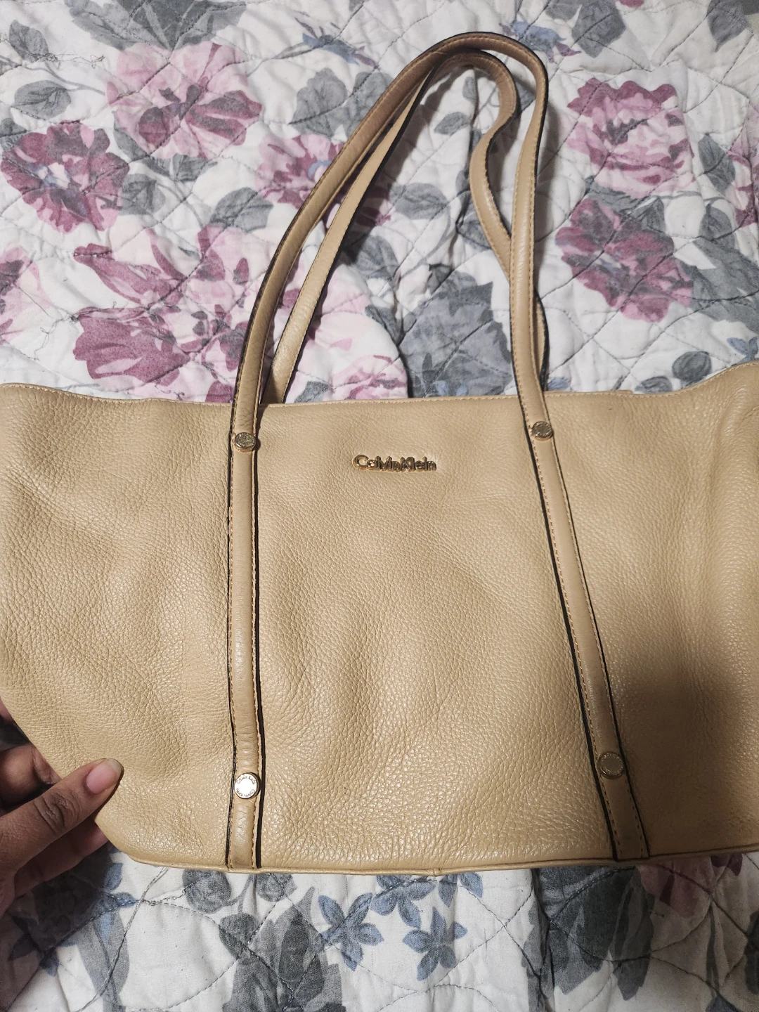 Calvin Klein Beige Tote Bag