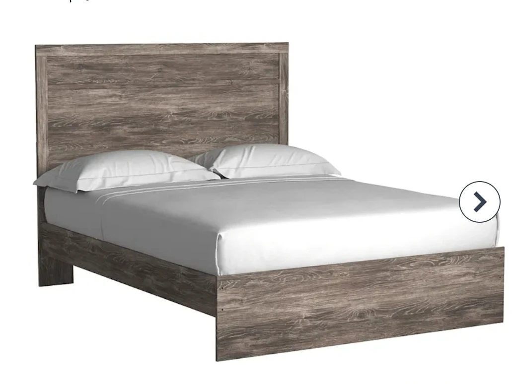 Rustic Grey Wood Bed Frame - photo 2