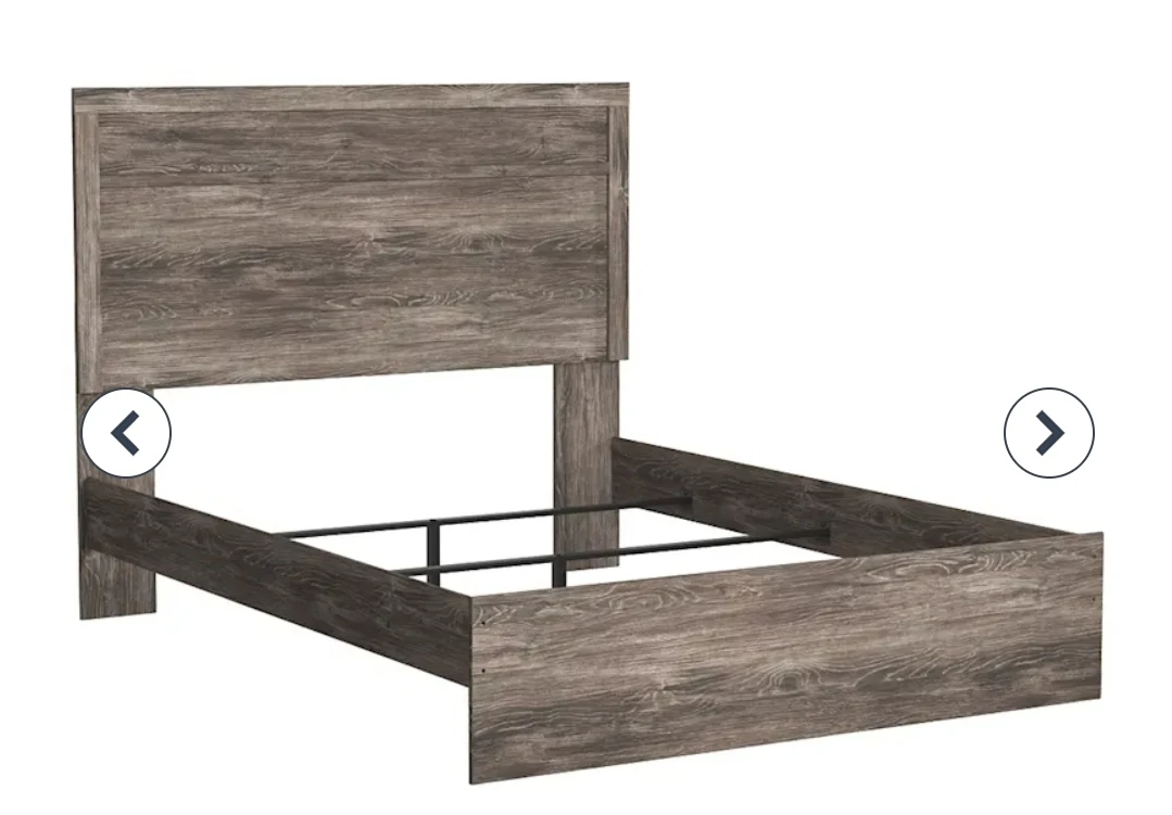 Rustic Grey Wood Bed Frame - photo 3