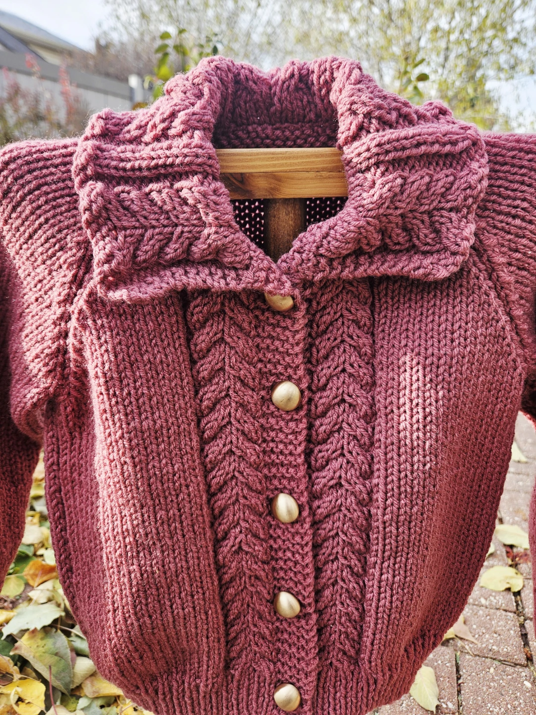 Hand-Knit Children's Cardigan - photo 3