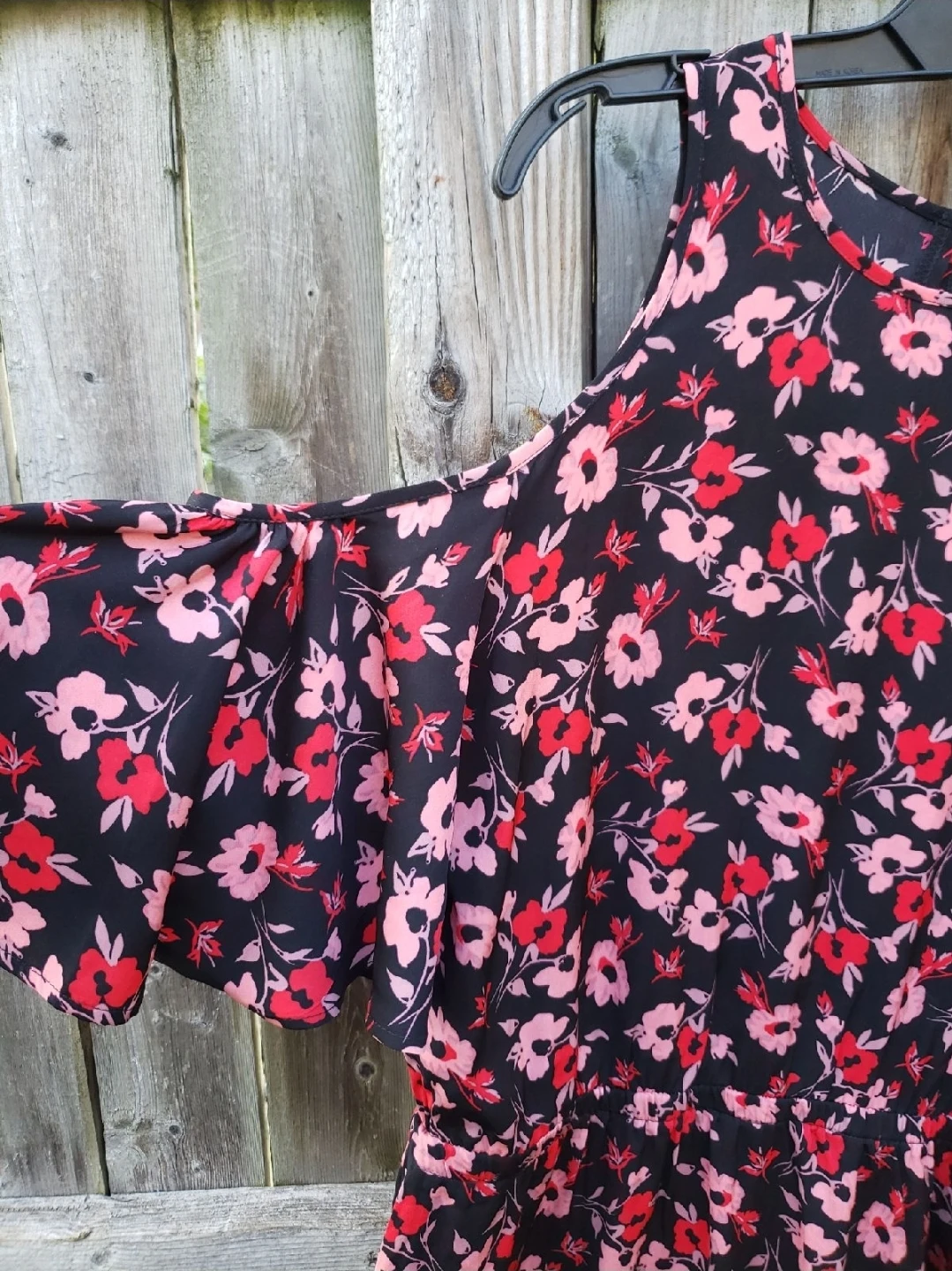 Express Floral Cold Shoulder Dress - photo 2