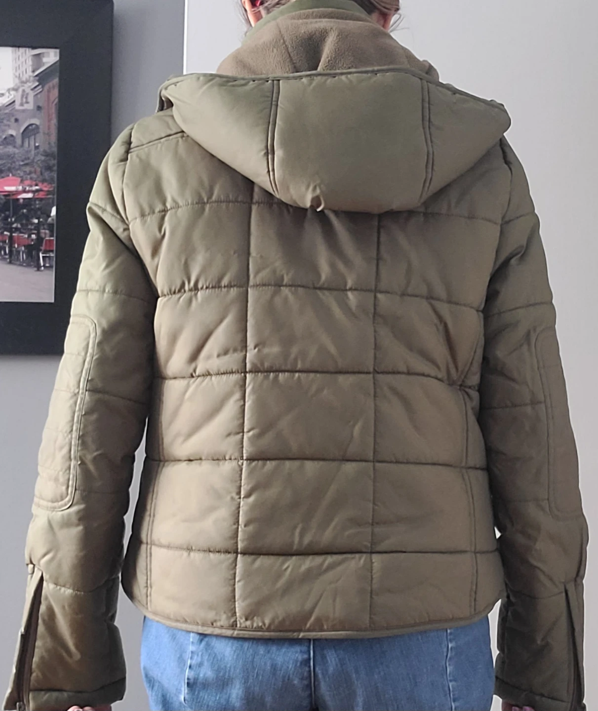 Olive Green Puffer Jacket