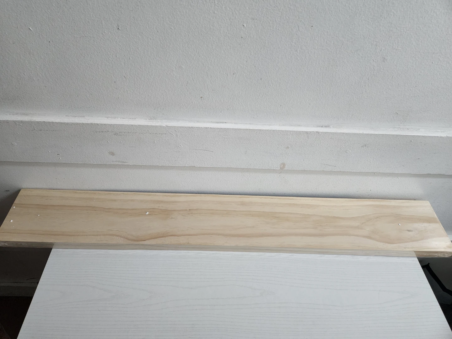 Natural Unfinished Wood Floating Shelf 48"x6.7" - photo 2