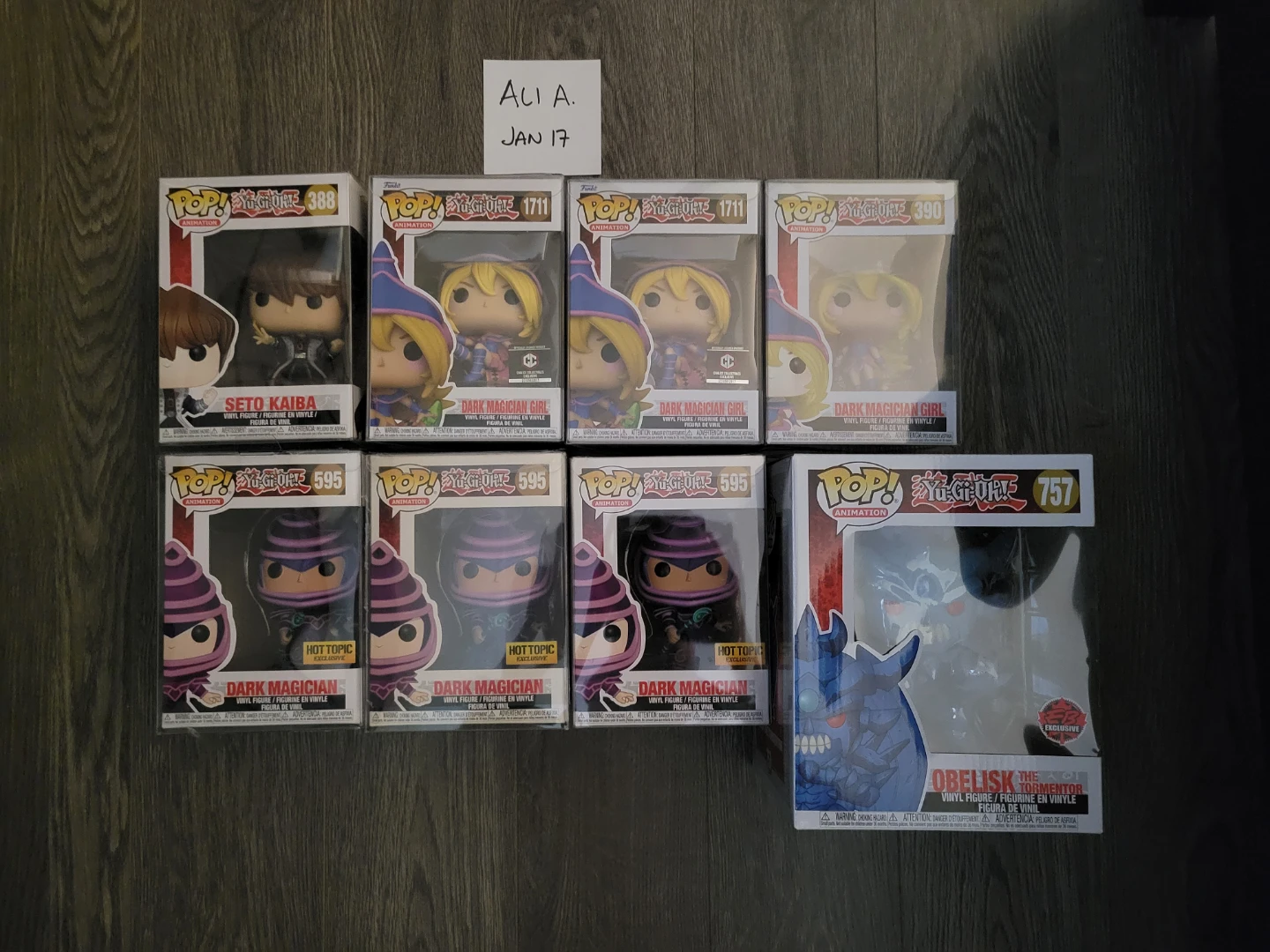 Yu-Gi-Oh! Funko Pops - Seto Kaiba, Dark Magician Girl, Obelisk