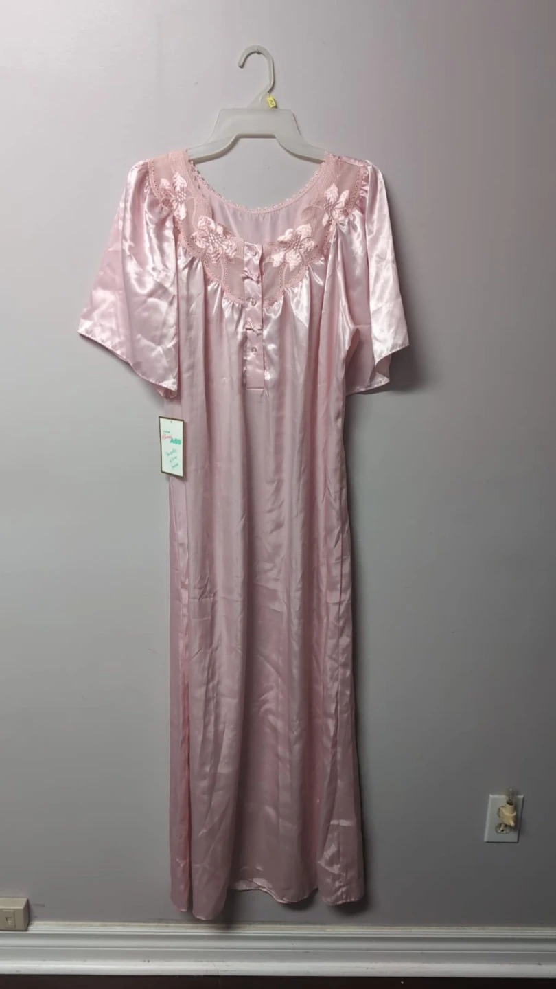 Pink Satin Nightgown
