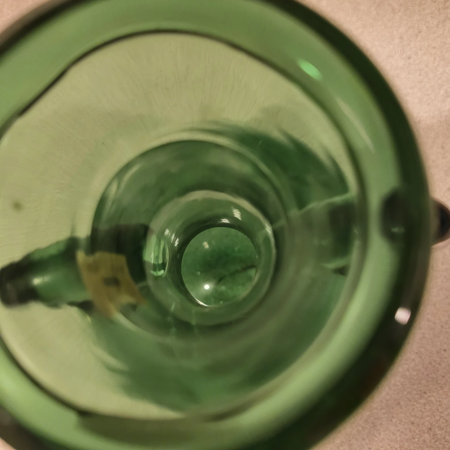 Green Glass Vase with Handles - Made in Italy - photo 5