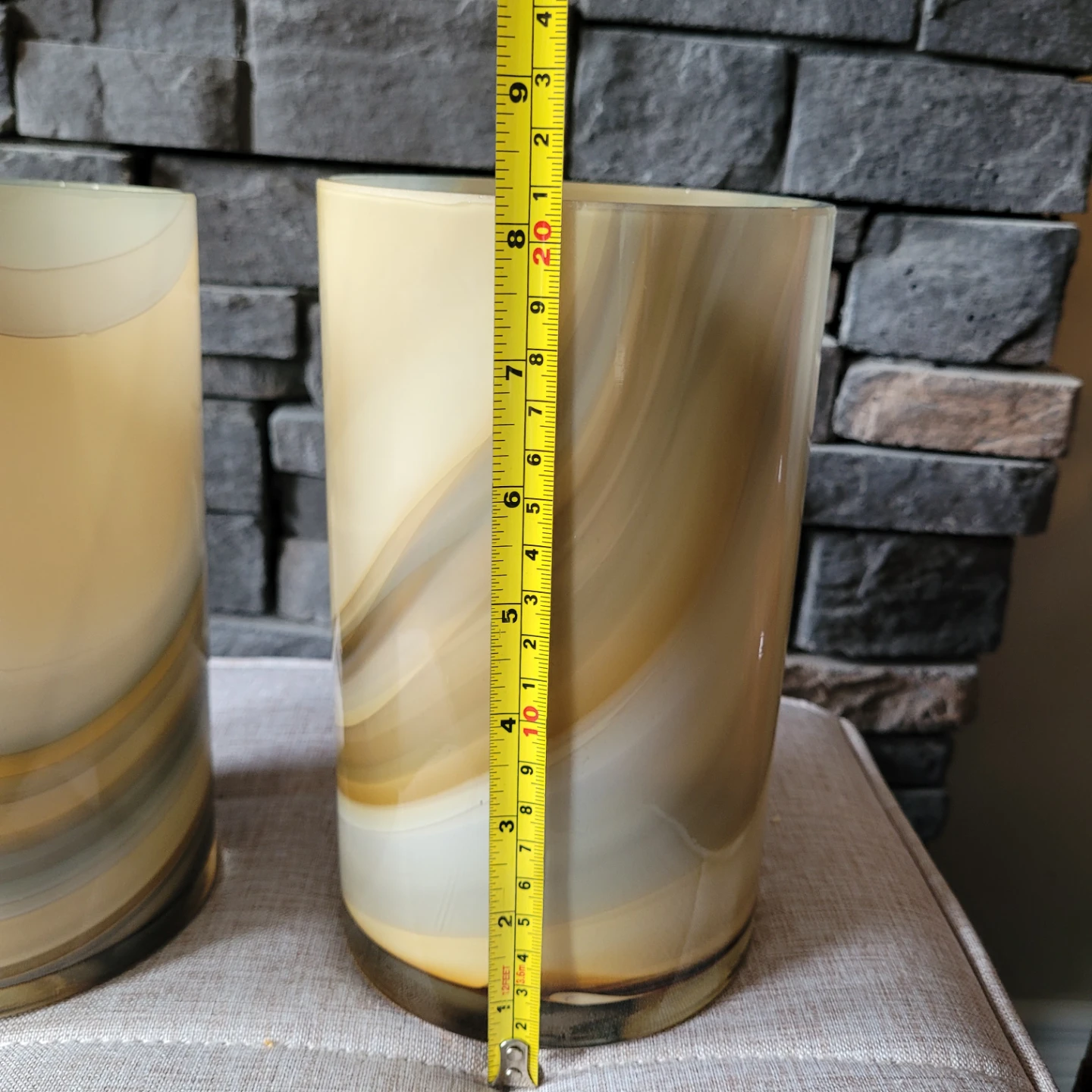 BRAND NEW Sofa Land Amber & Smoke Vase Set - photo 4