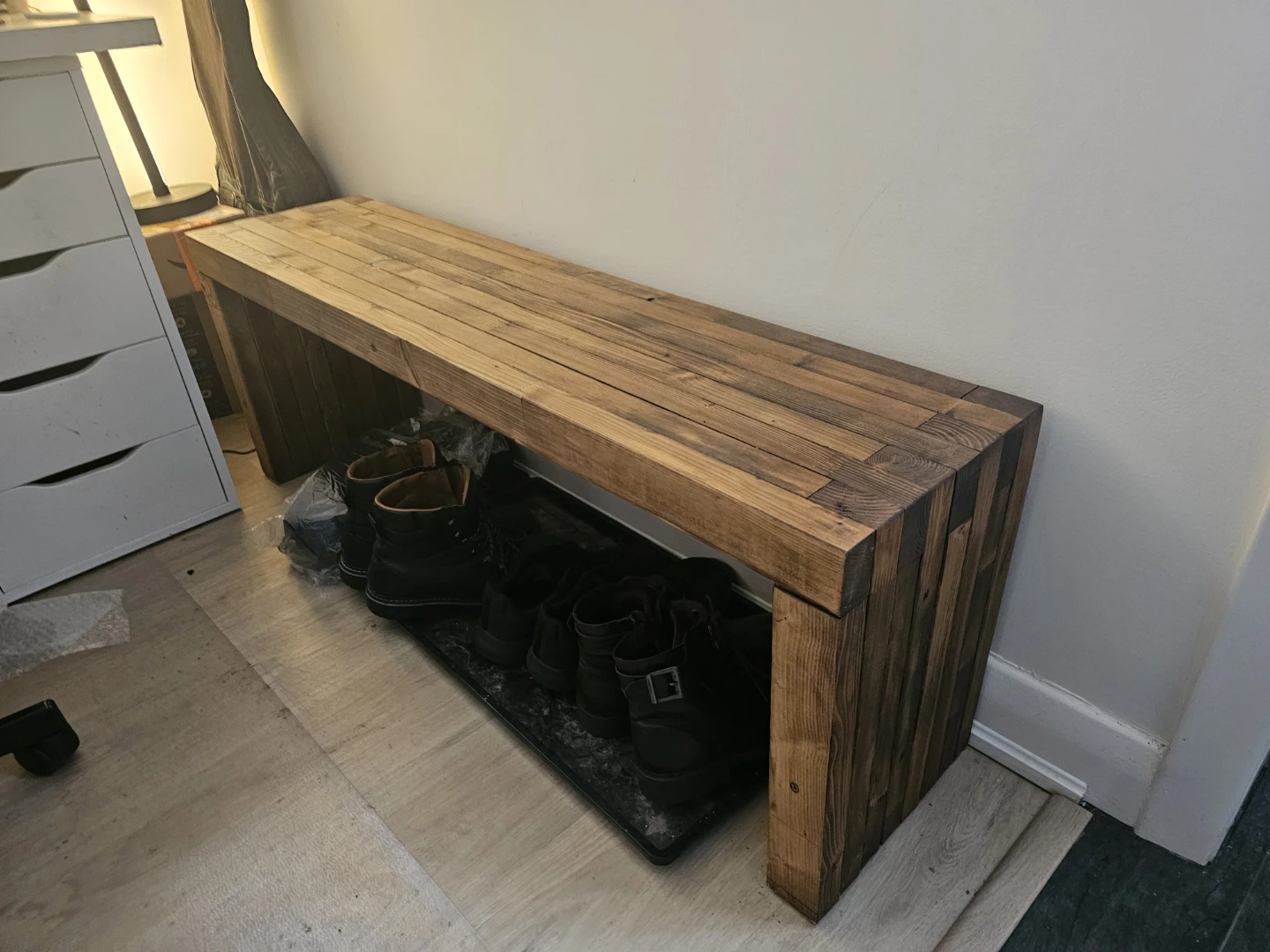 Wooden Bench - Entryway or Mudroom , custom made