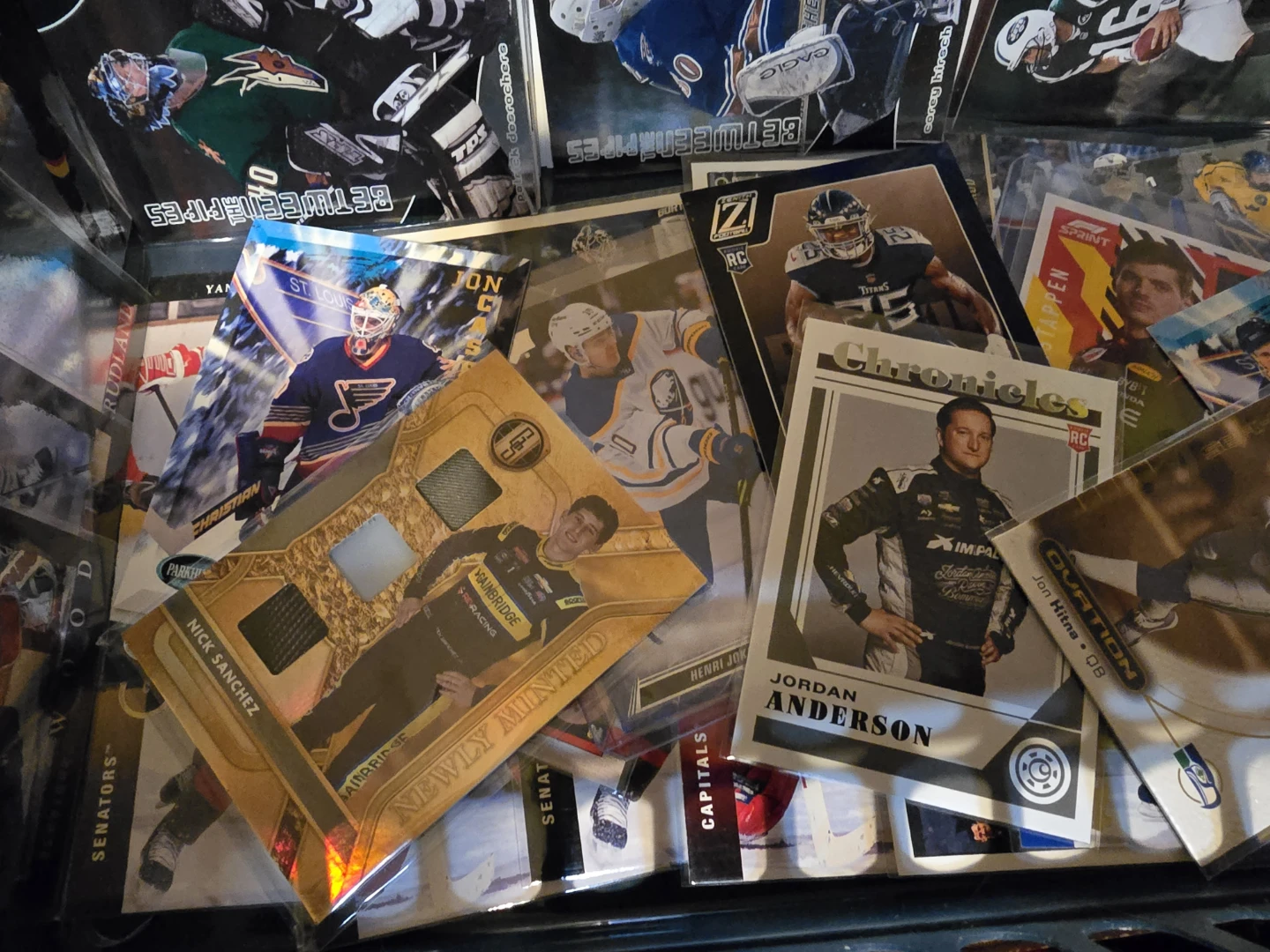 Assorted Hockey and Football Trading Cards - photo 3