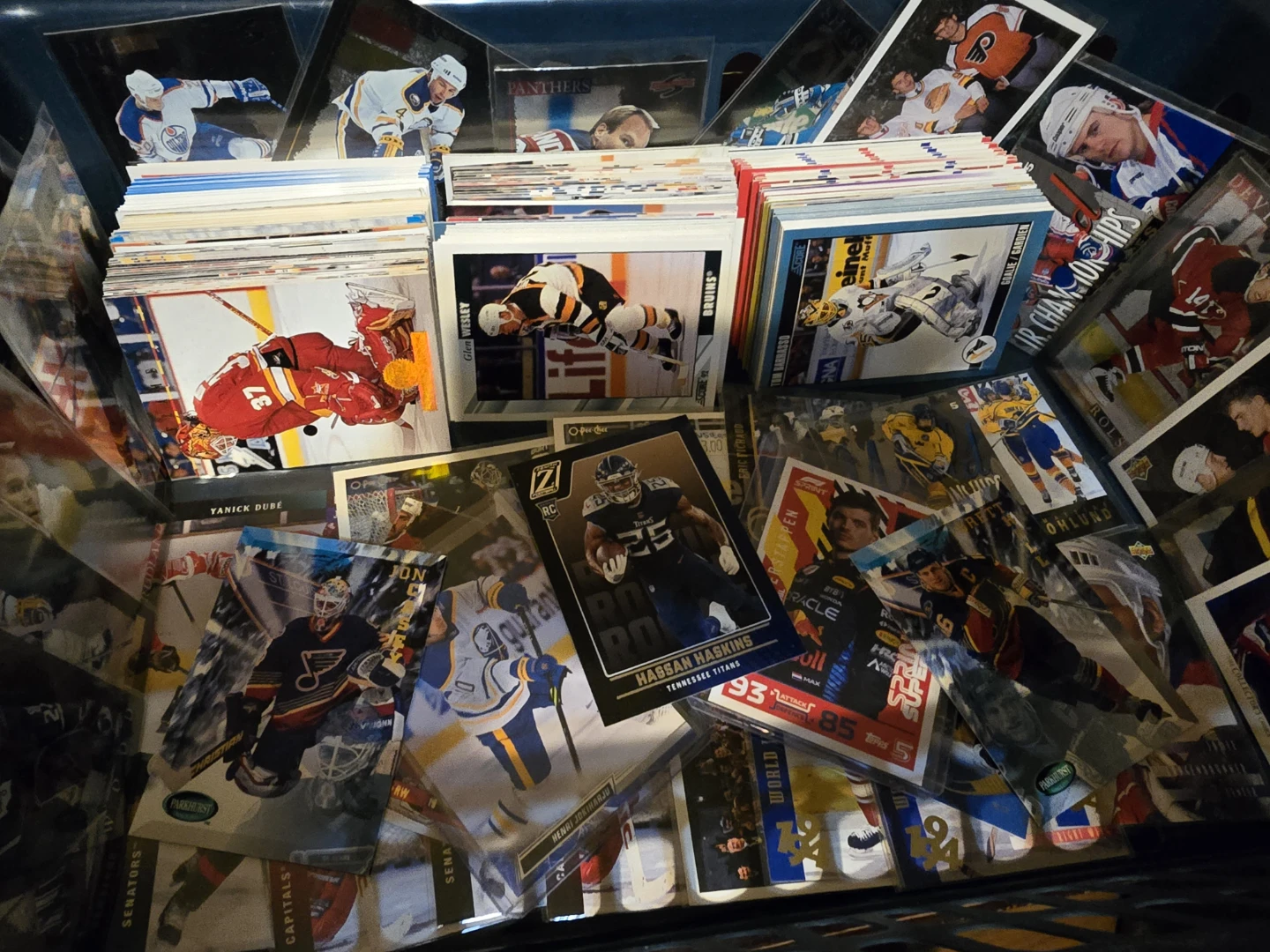 Assorted Hockey and Football Trading Cards - photo 5