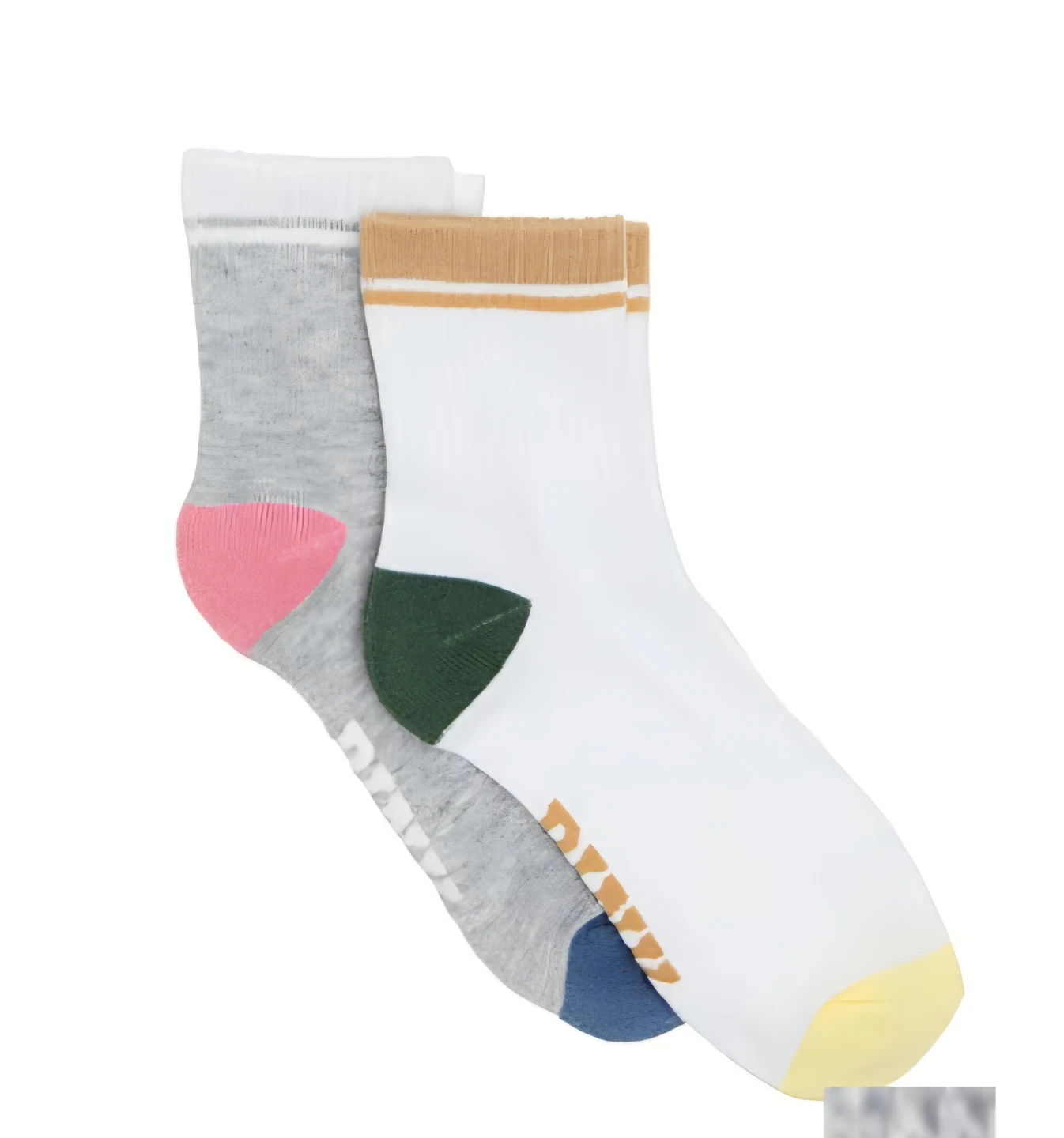 PINK 2-pack Quarter Socks 🥕