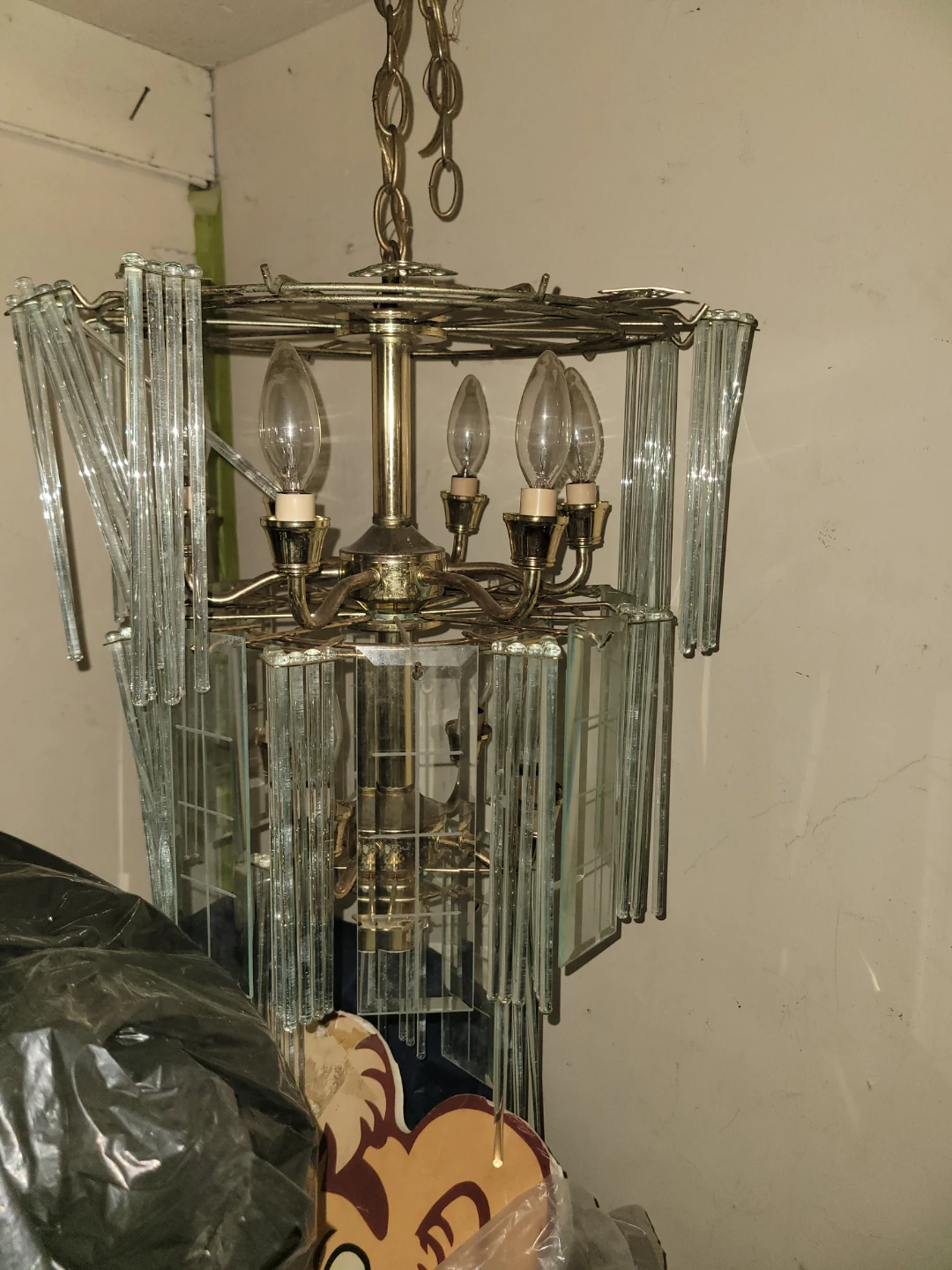 Vintage Glass Chandelier - photo 3